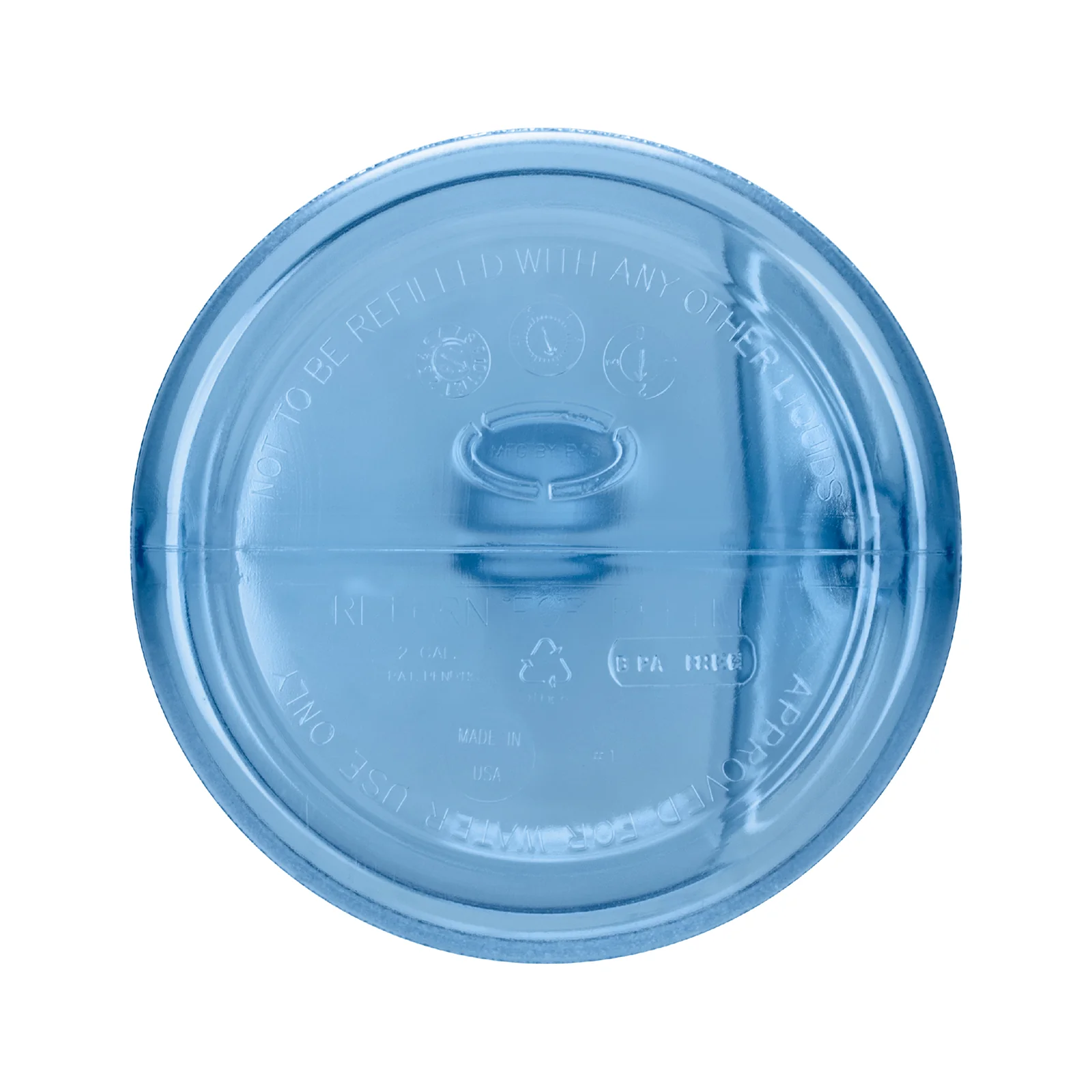 Two Gallon Polycarbonate Plastic Reusable Water Bottle with Screw Cap - Image 8