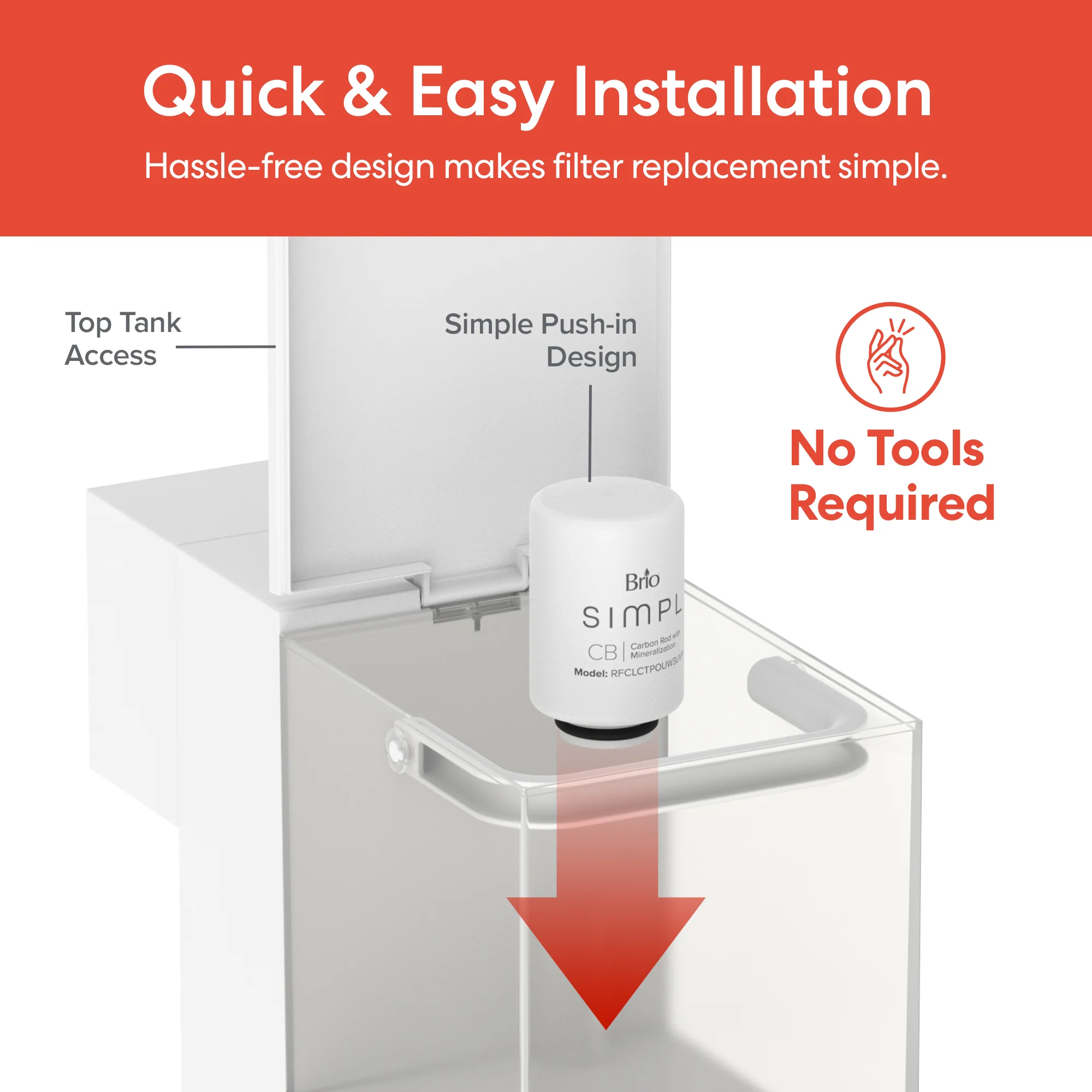 Brio SIMPL 2-in-1 Filter with Mineralization - Image 5