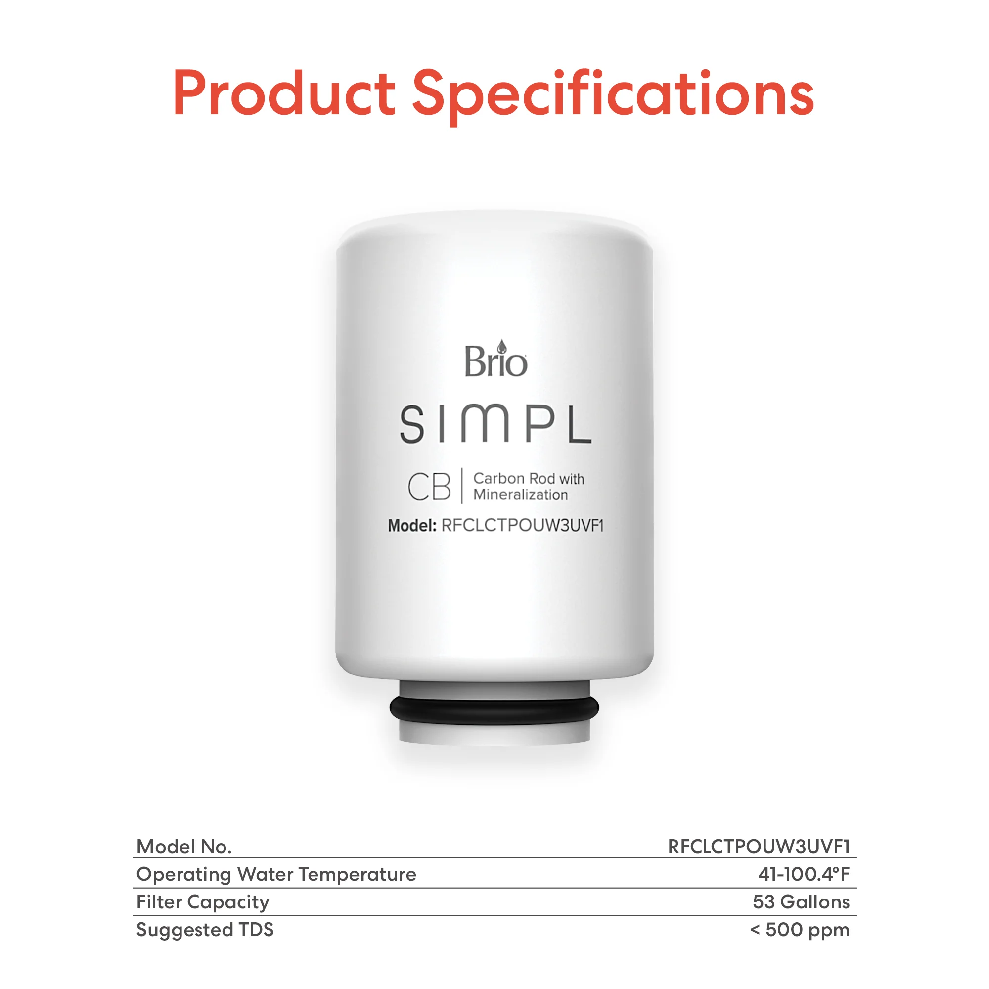 Brio SIMPL 2-in-1 Filter with Mineralization - Image 7