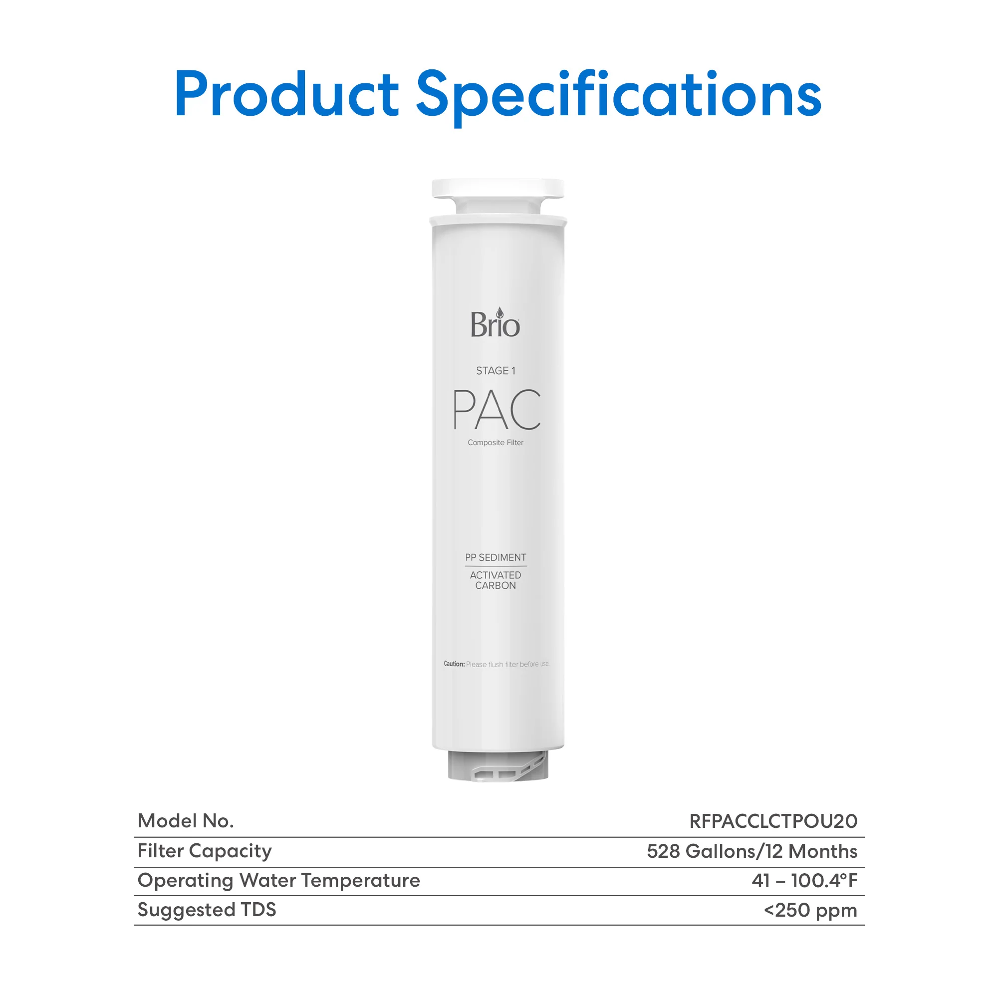 Brio 2-in-1 PAC Filter - Q20 Dispenser - Image 9