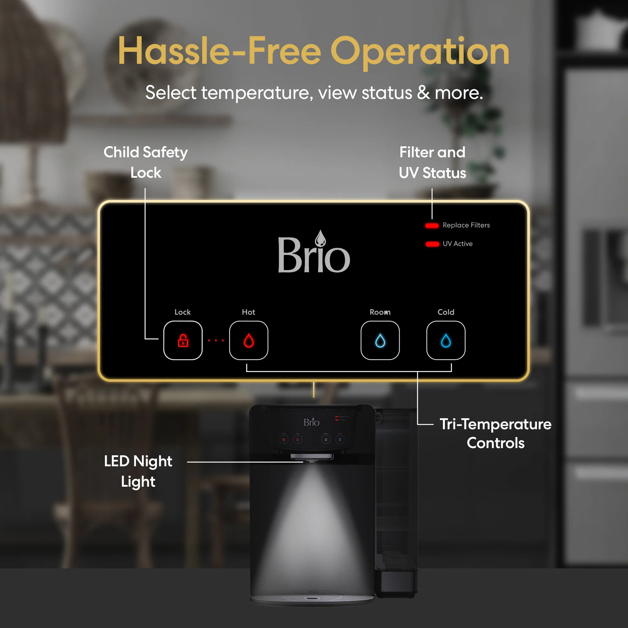 Brio 630 3-Stage Reverse Osmosis Countertop Water Dispenser - Image 5