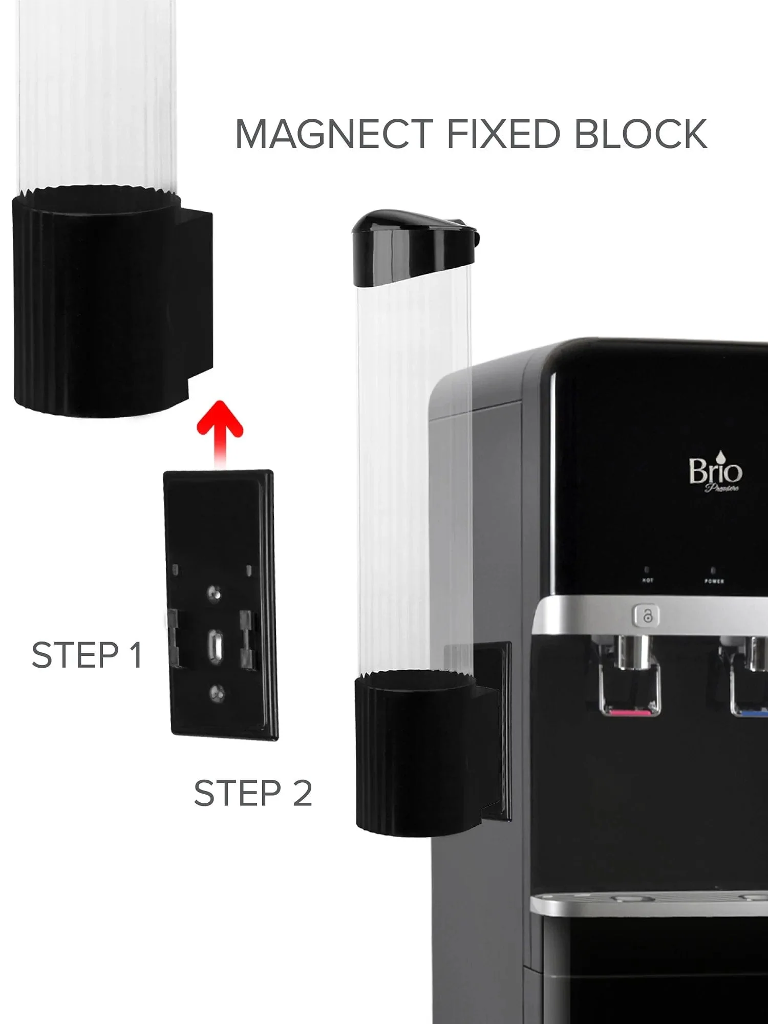 Brio Cup Dispenser - Black - Image 3