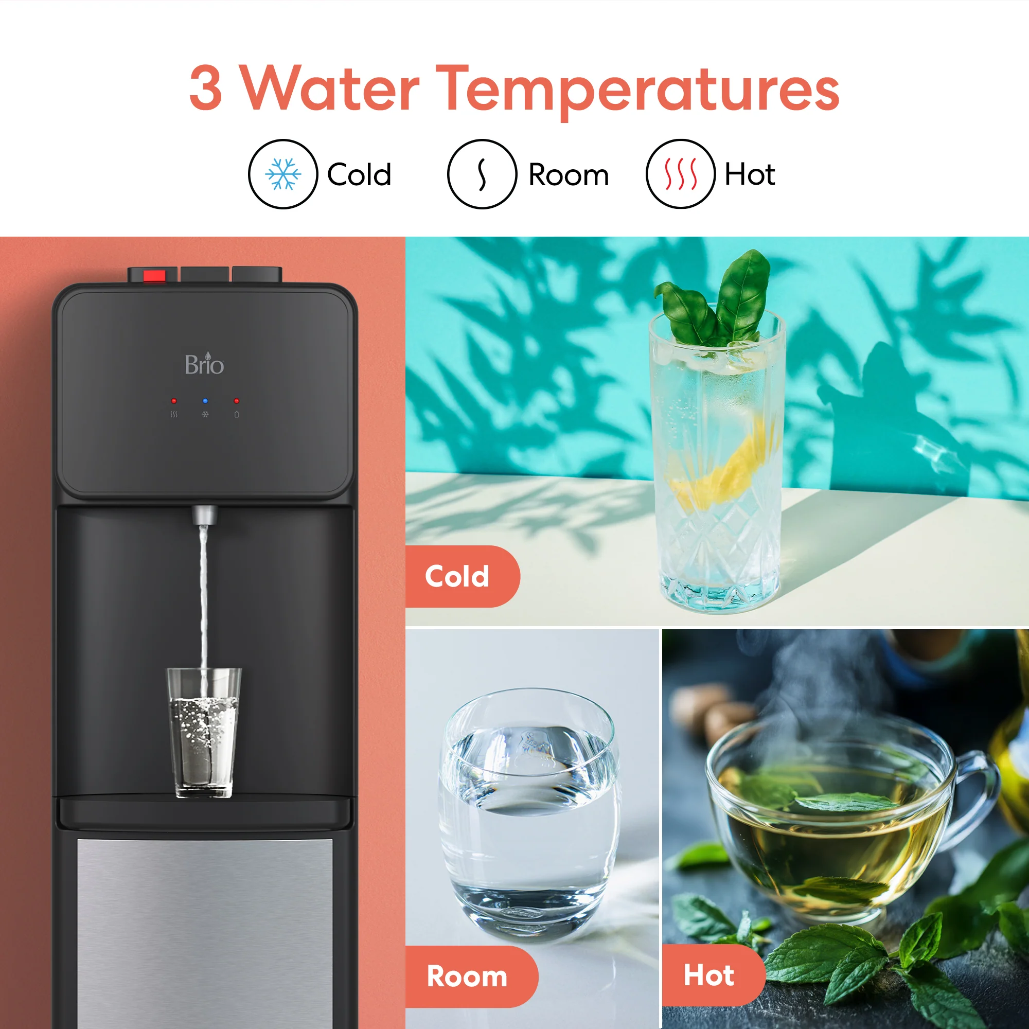 Brio 130 Series SS Bottom Load Water Cooler - Image 6