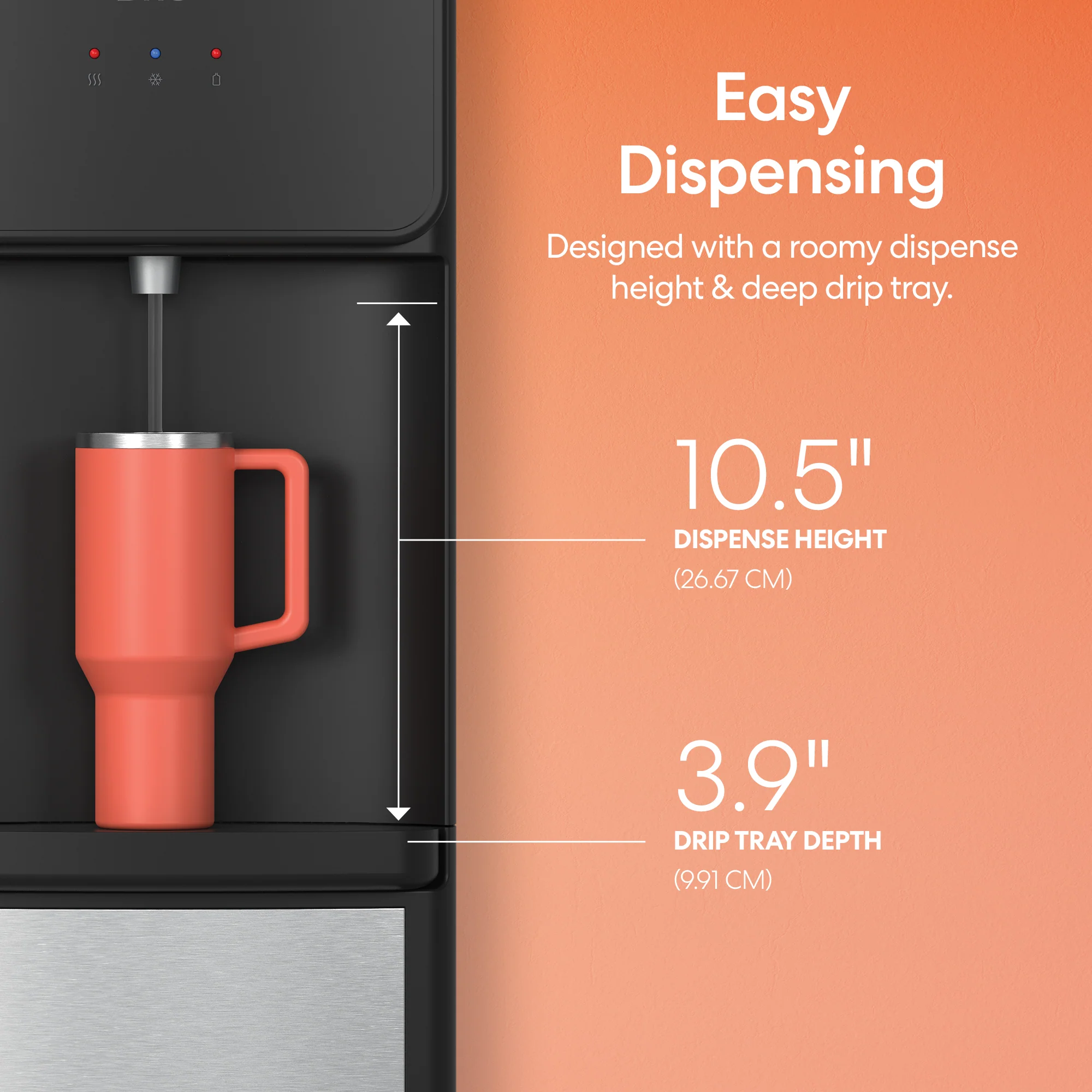 Brio 130 Series SS Bottom Load Water Cooler - Image 7