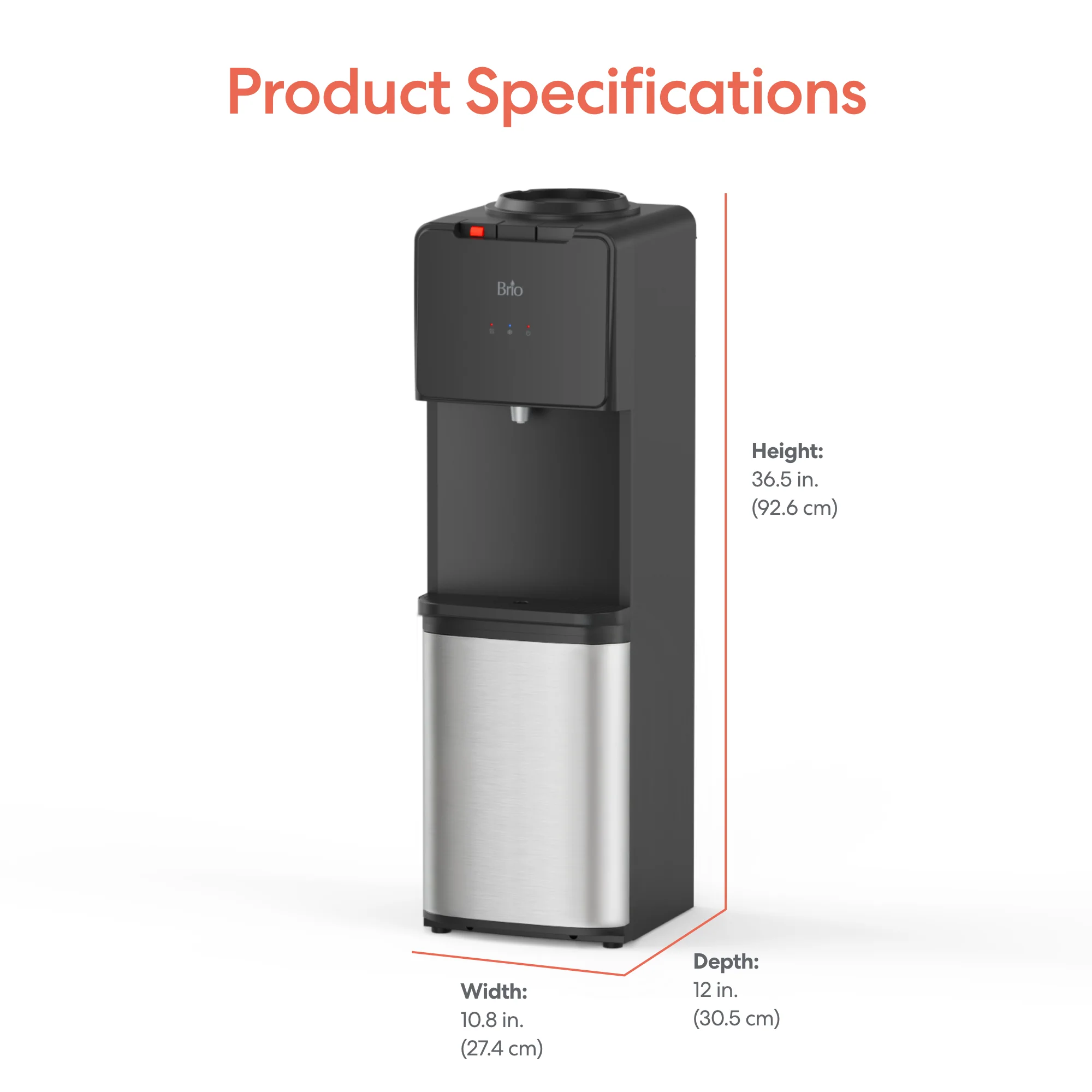 Brio 130 Series SS Top Load Water Cooler - Image 9