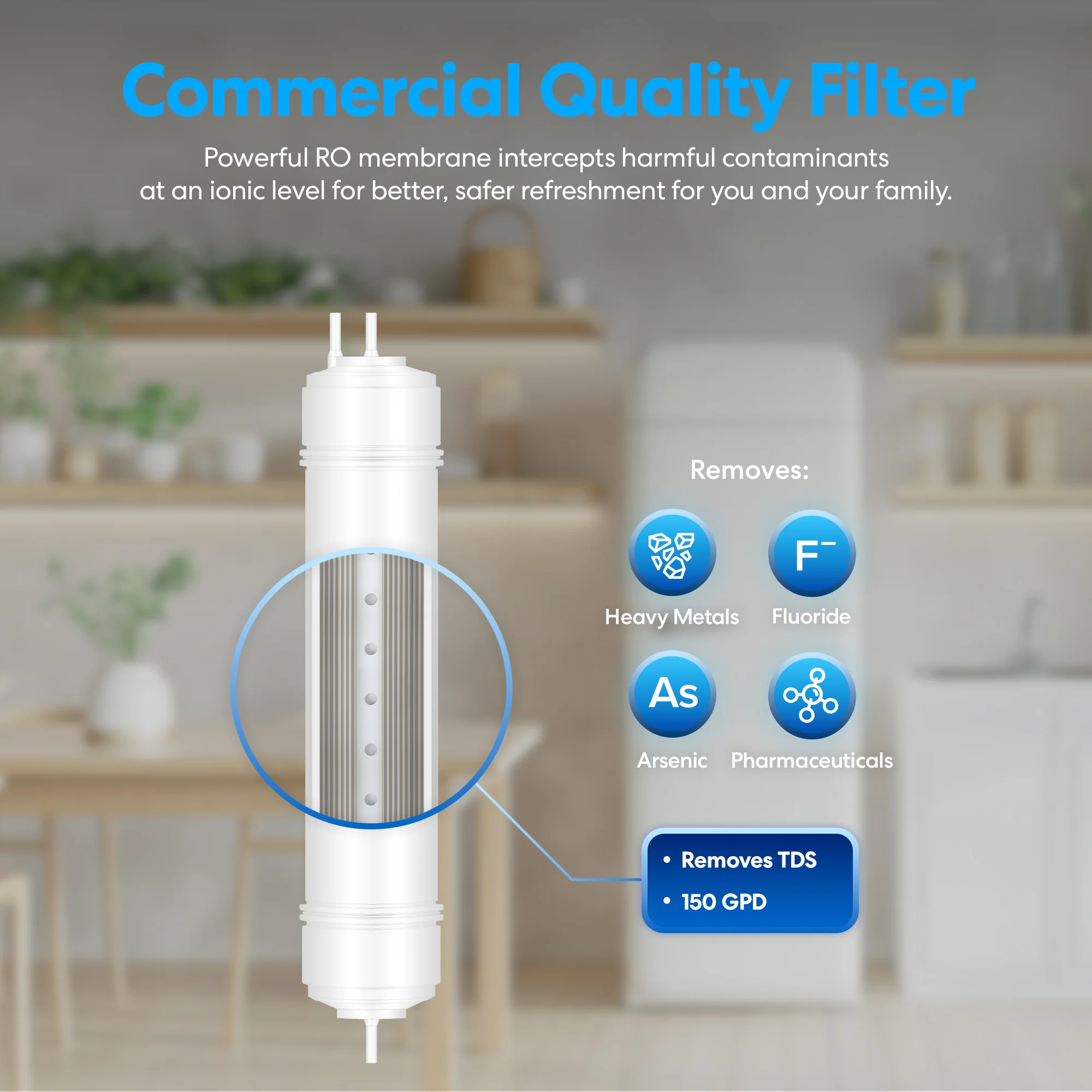 Brio 14" RO Inline Filter 150GPD - Image 3