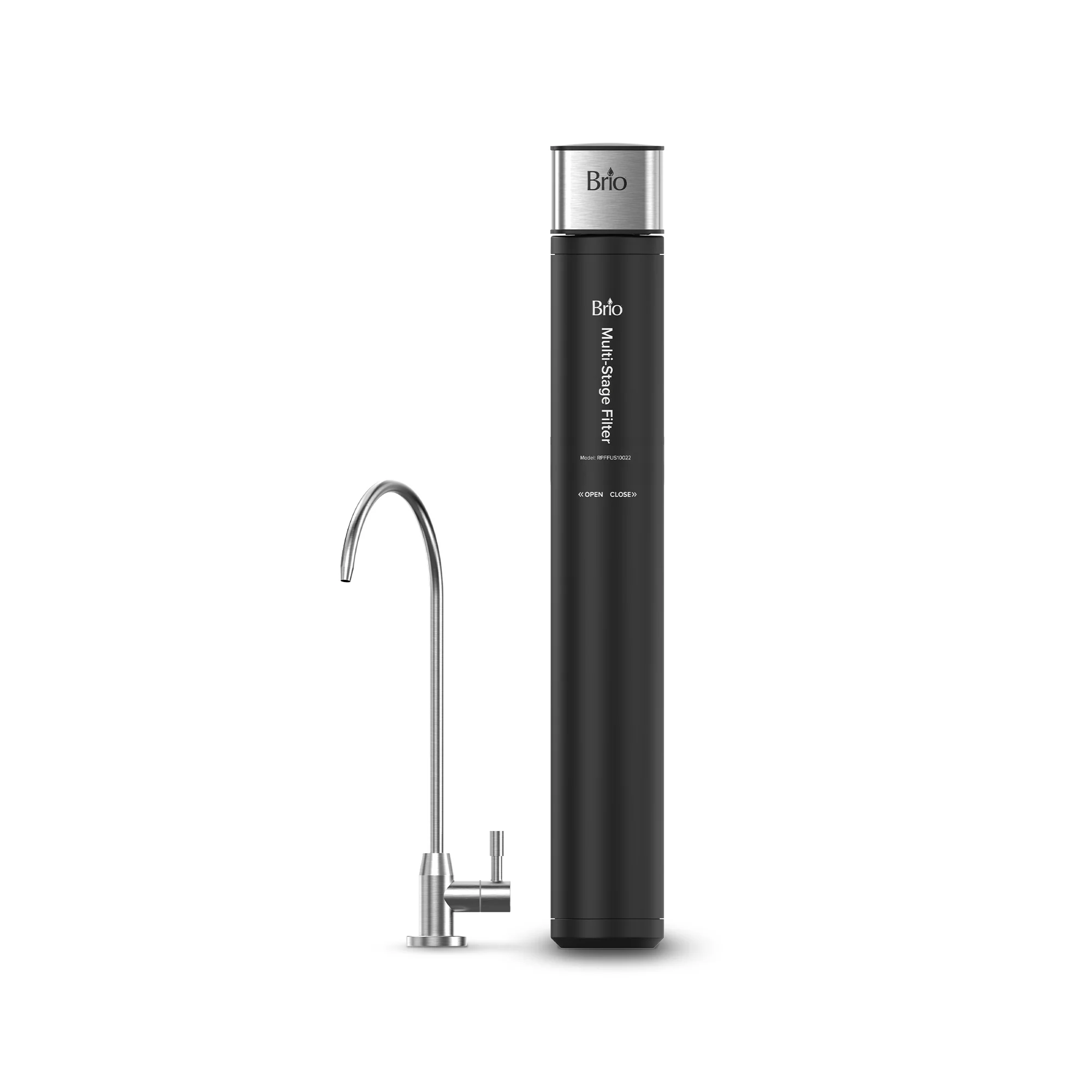 22" All-in-One 3-Stage Under Sink Water Filter & Faucet