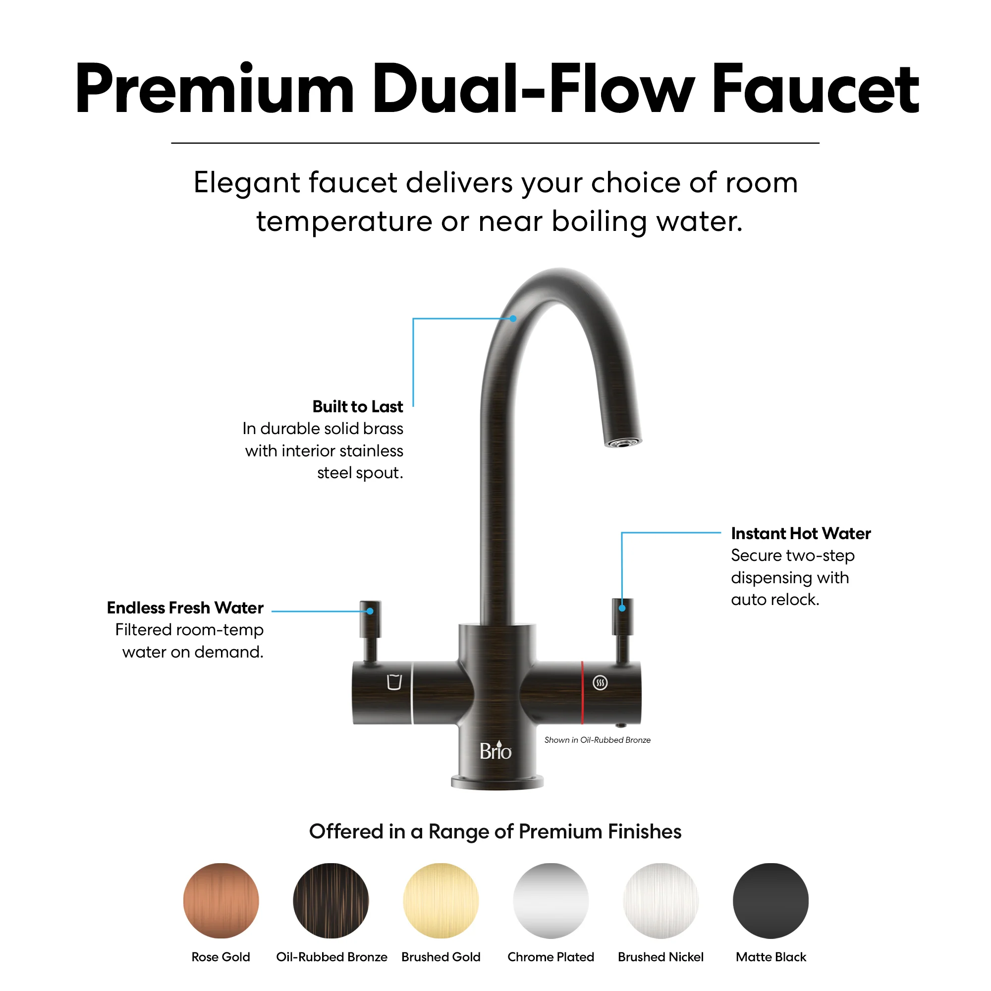 Brio 3-Stage Digital Instant Hot Water Undersink Dispenser System - Oil-Rubbed Bronze - Image 4