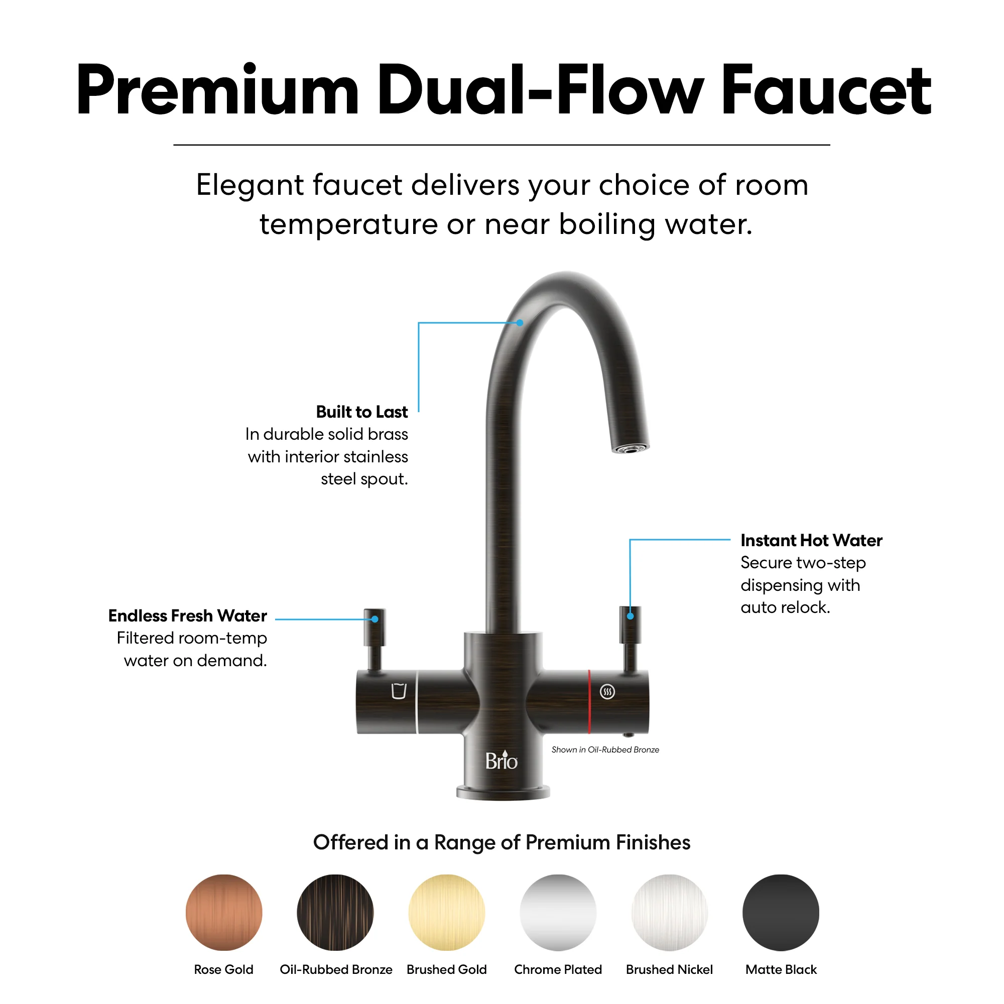 Brio 3-Stage Instant Hot Water Undersink Dispenser System - Oil-Rubbed Bronze - Image 4