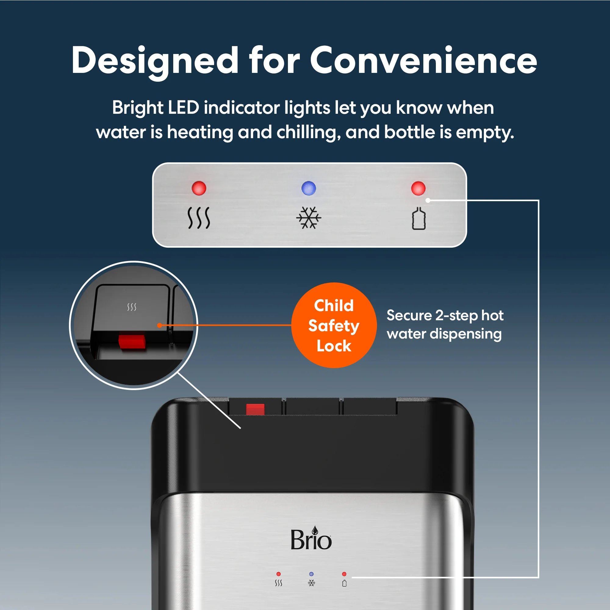 Brio 430 Series Bottom Load Water Cooler - Image 6