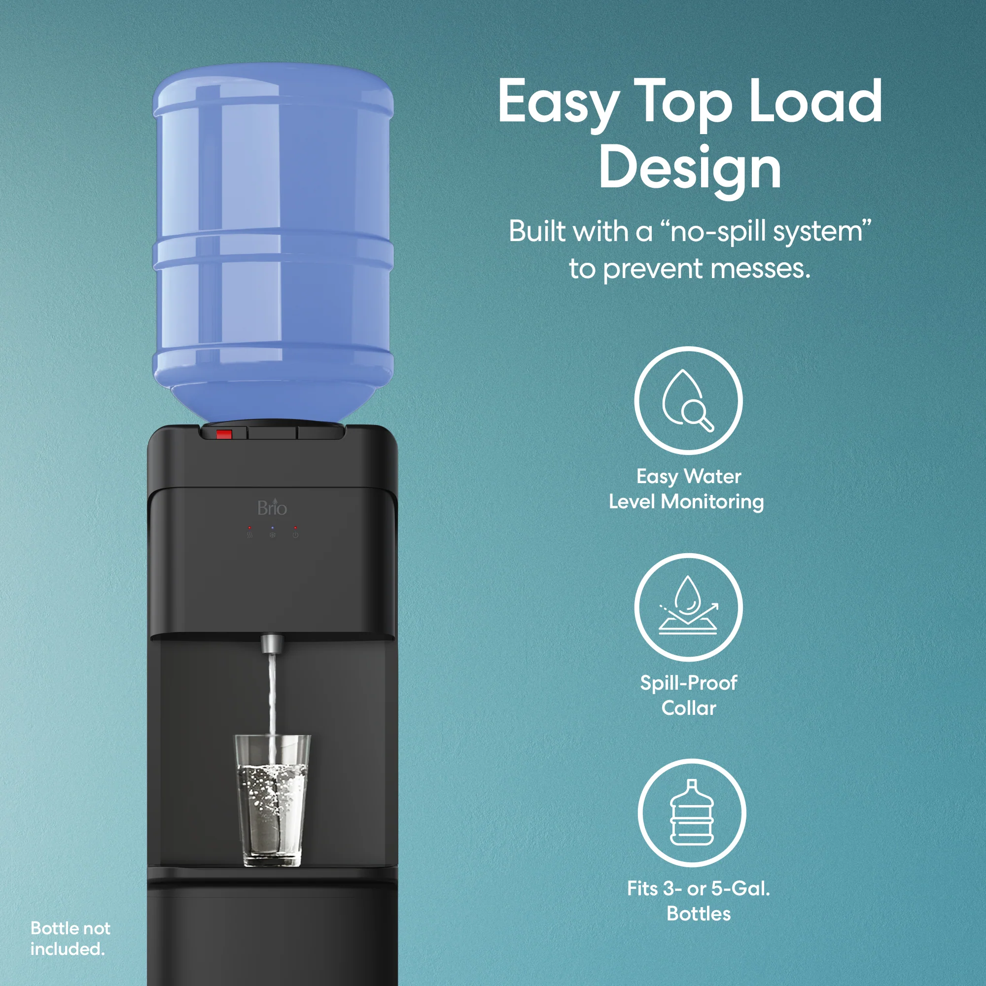 Brio 430 Series Hot & Cold Top Load Water Cooler - Image 3