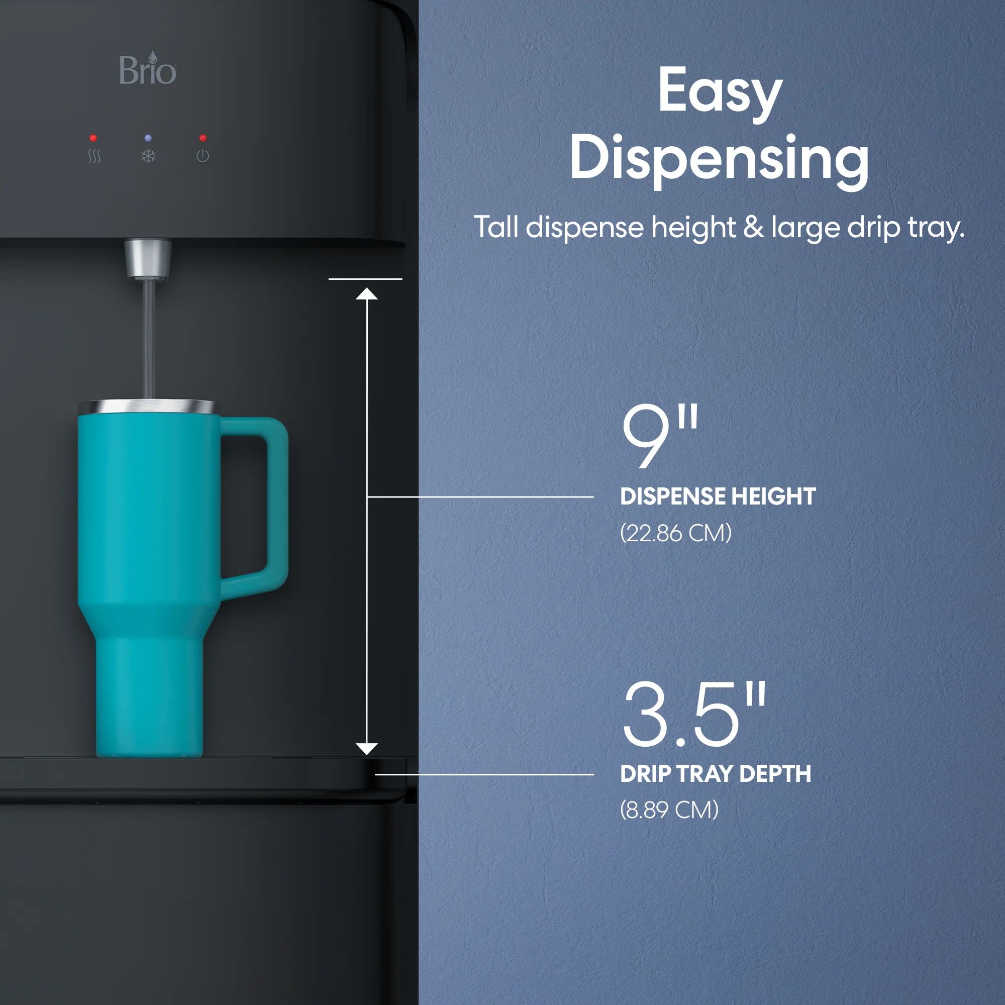 Brio 430 Series Hot & Cold Top Load Water Cooler - Image 7