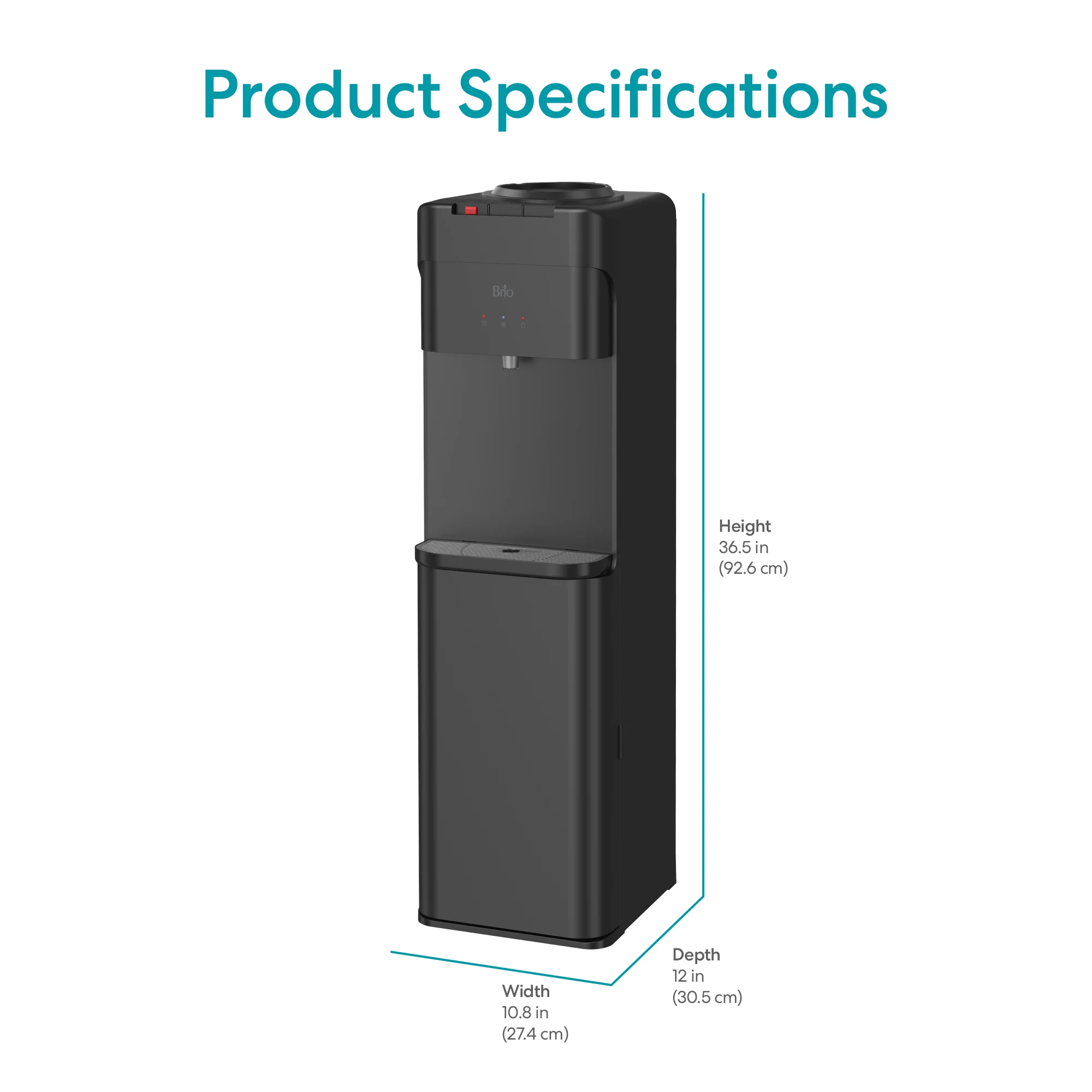 Brio 430 Series Hot & Cold Top Load Water Cooler - Image 9