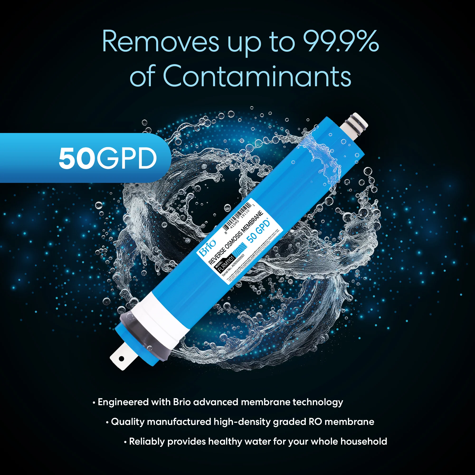 Brio Reverse Osmosis Membrane 50 GPD - Image 2