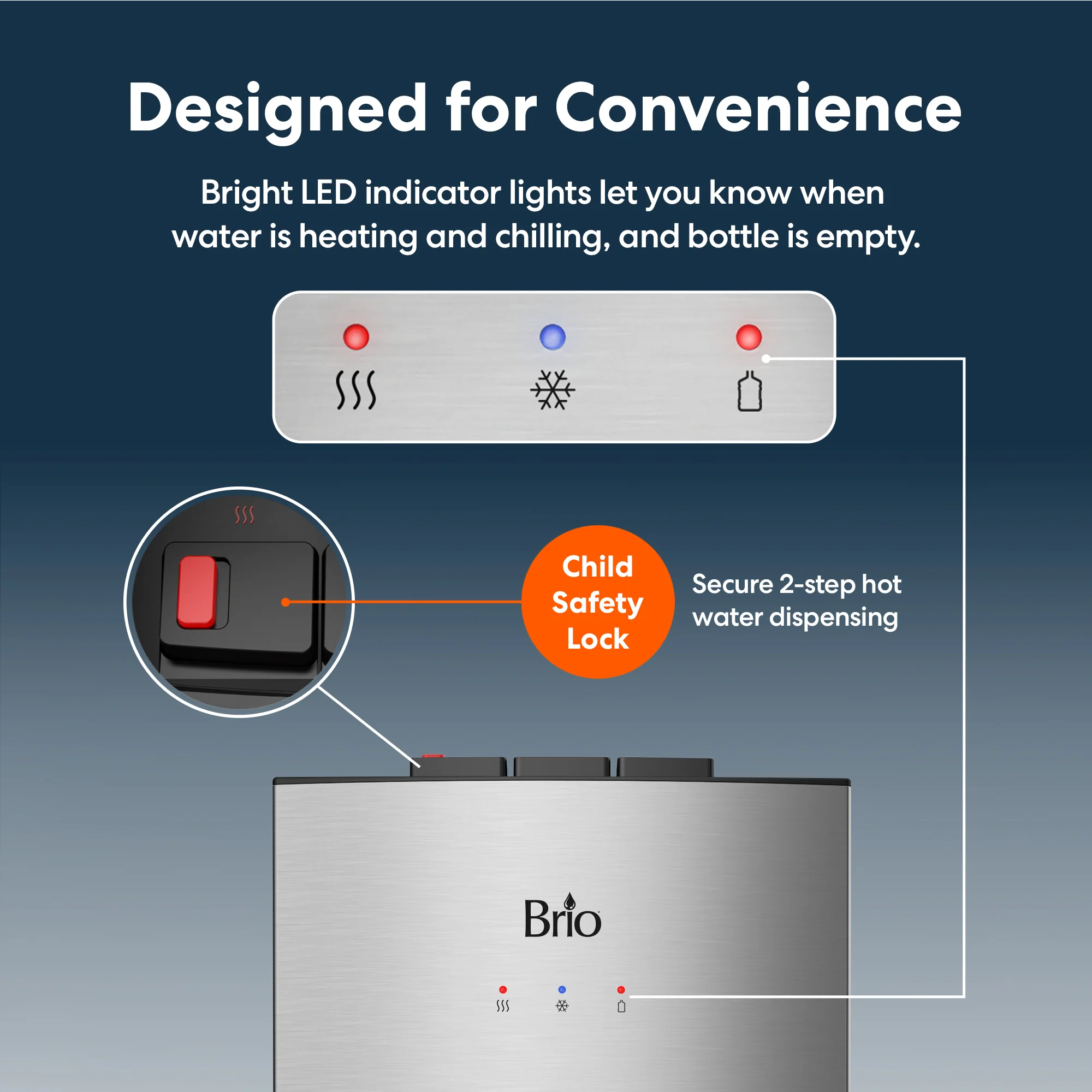 Brio 530 Series Bottom Load Water Cooler - Image 6