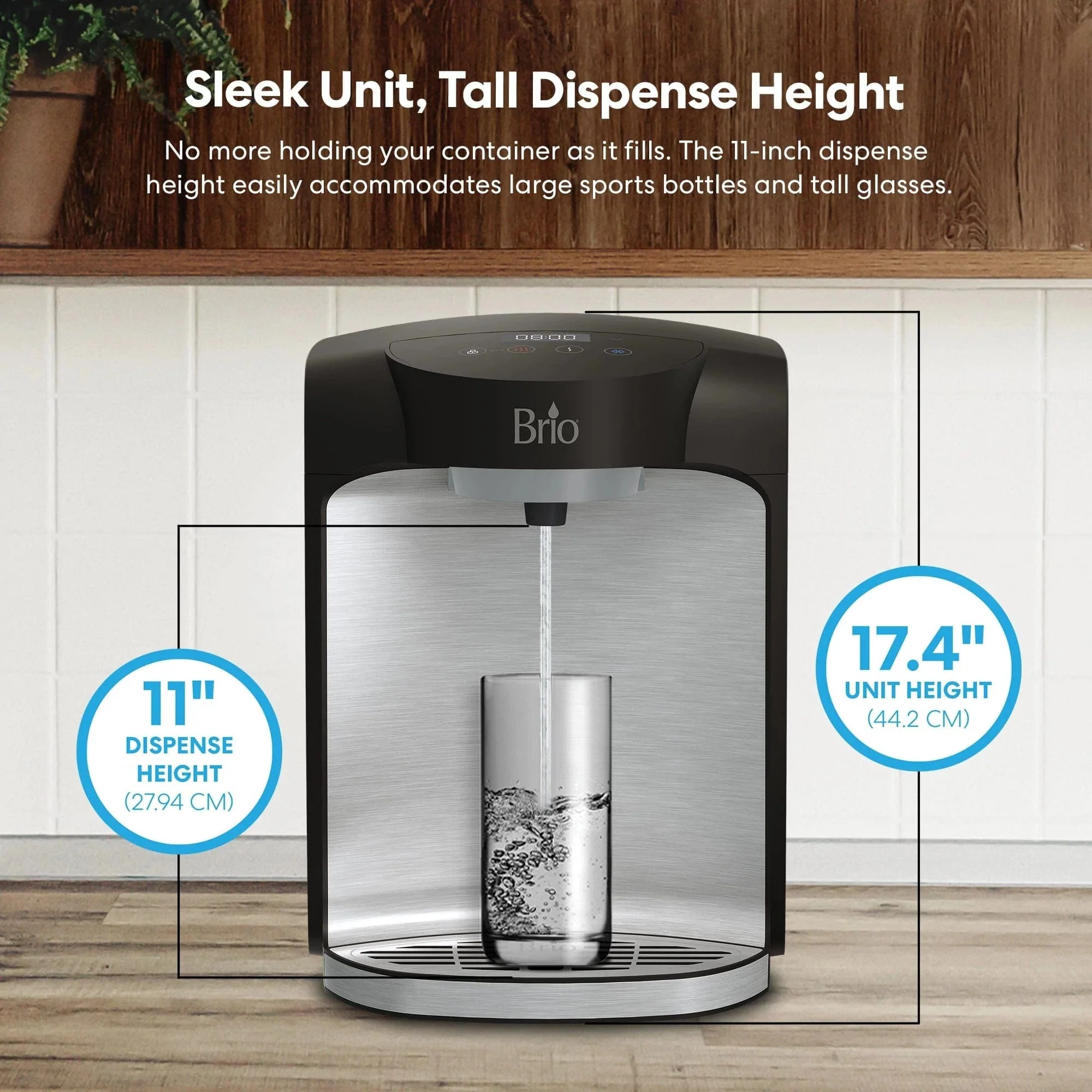 Brio 800 Series 2-Stage Bottleless Countertop Water Cooler - Image 3