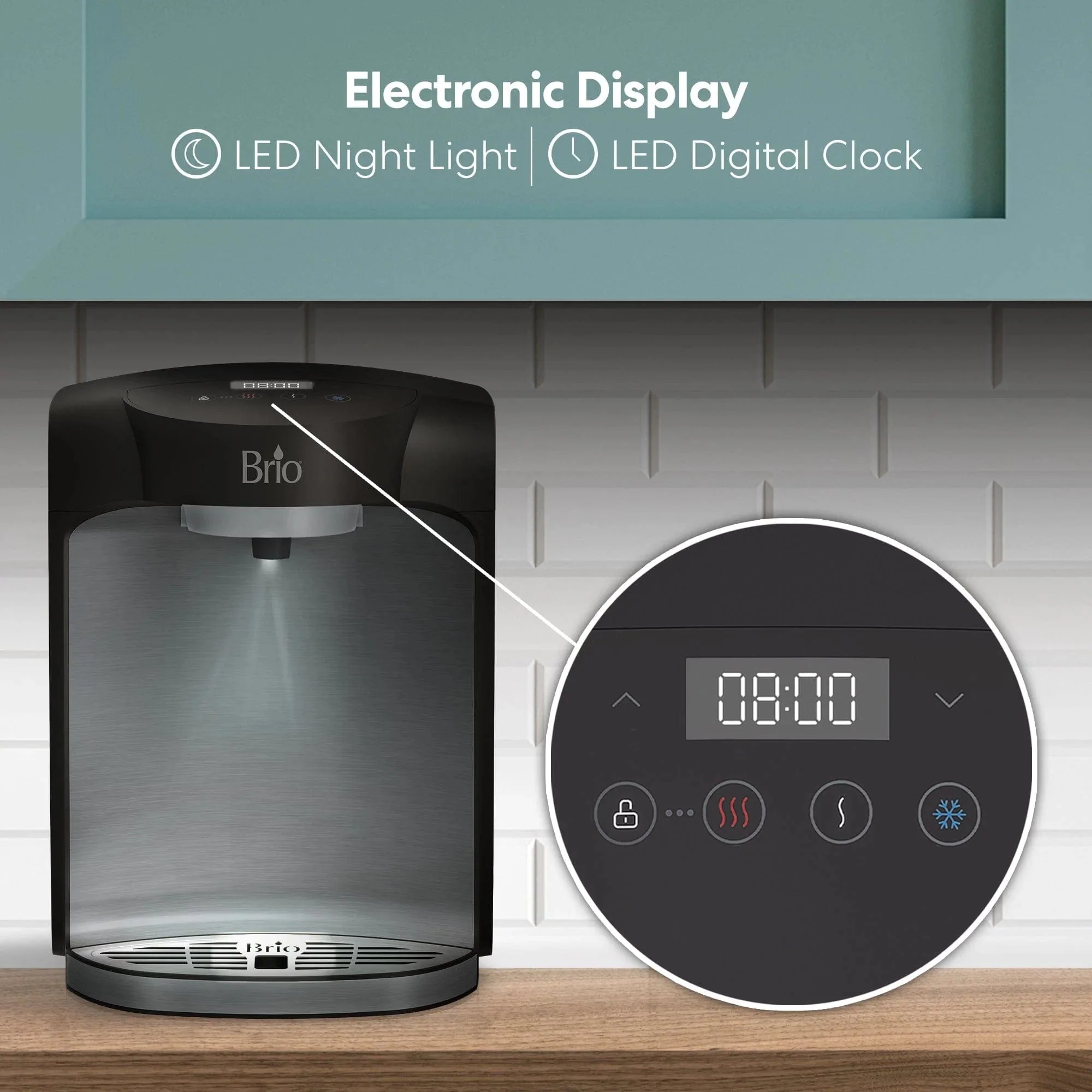 Brio 800 Series 2-Stage Bottleless Countertop Water Cooler - Image 6