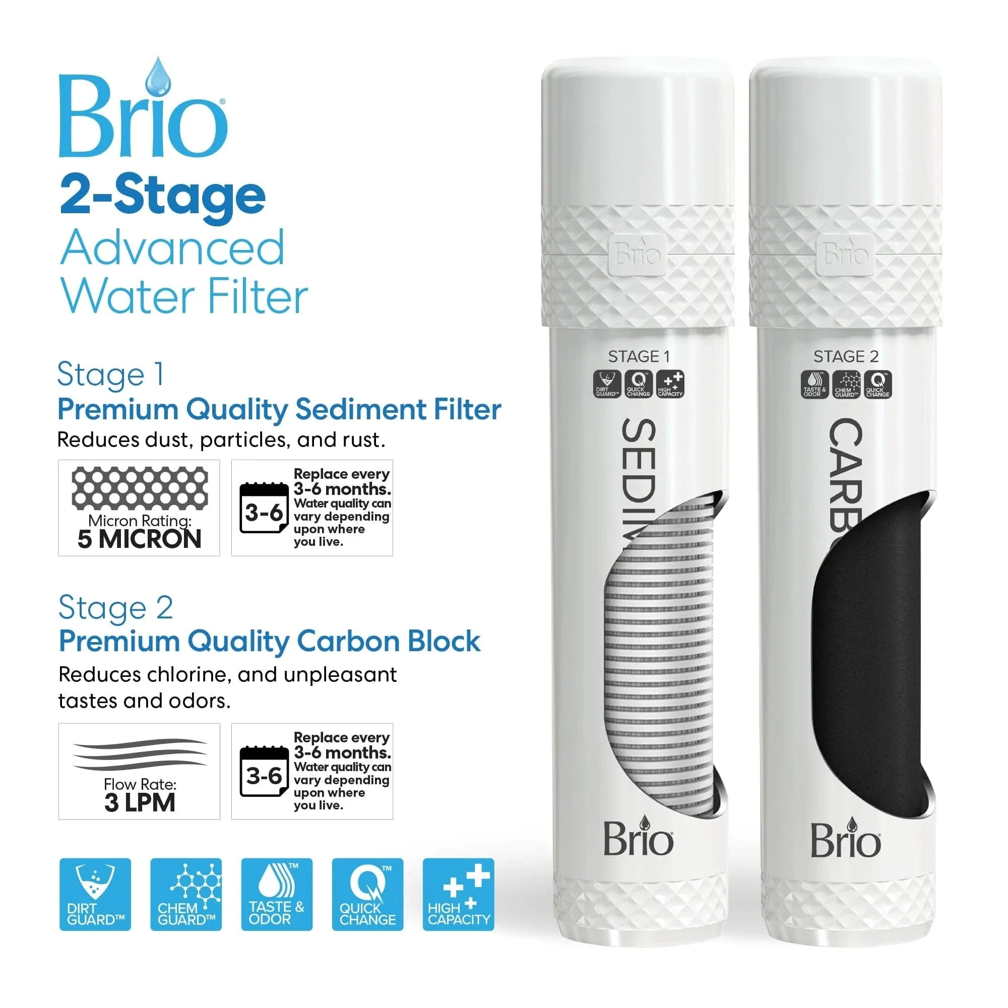 Brio 800 Series 2-Stage Bottleless Countertop Water Cooler - Image 8