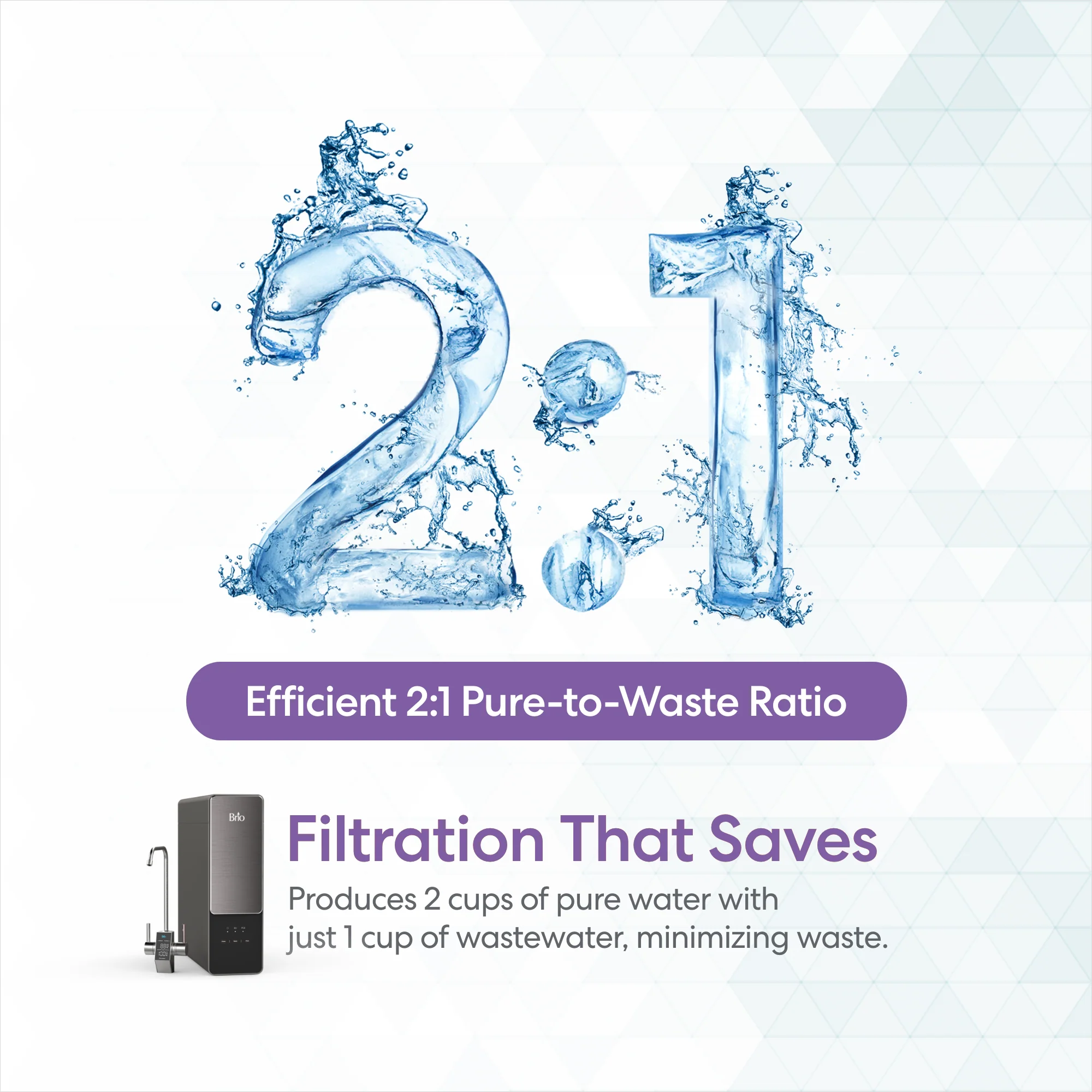 Brio AQUUS Tankless RO Undersink Filtration System 1000GPD - Image 7