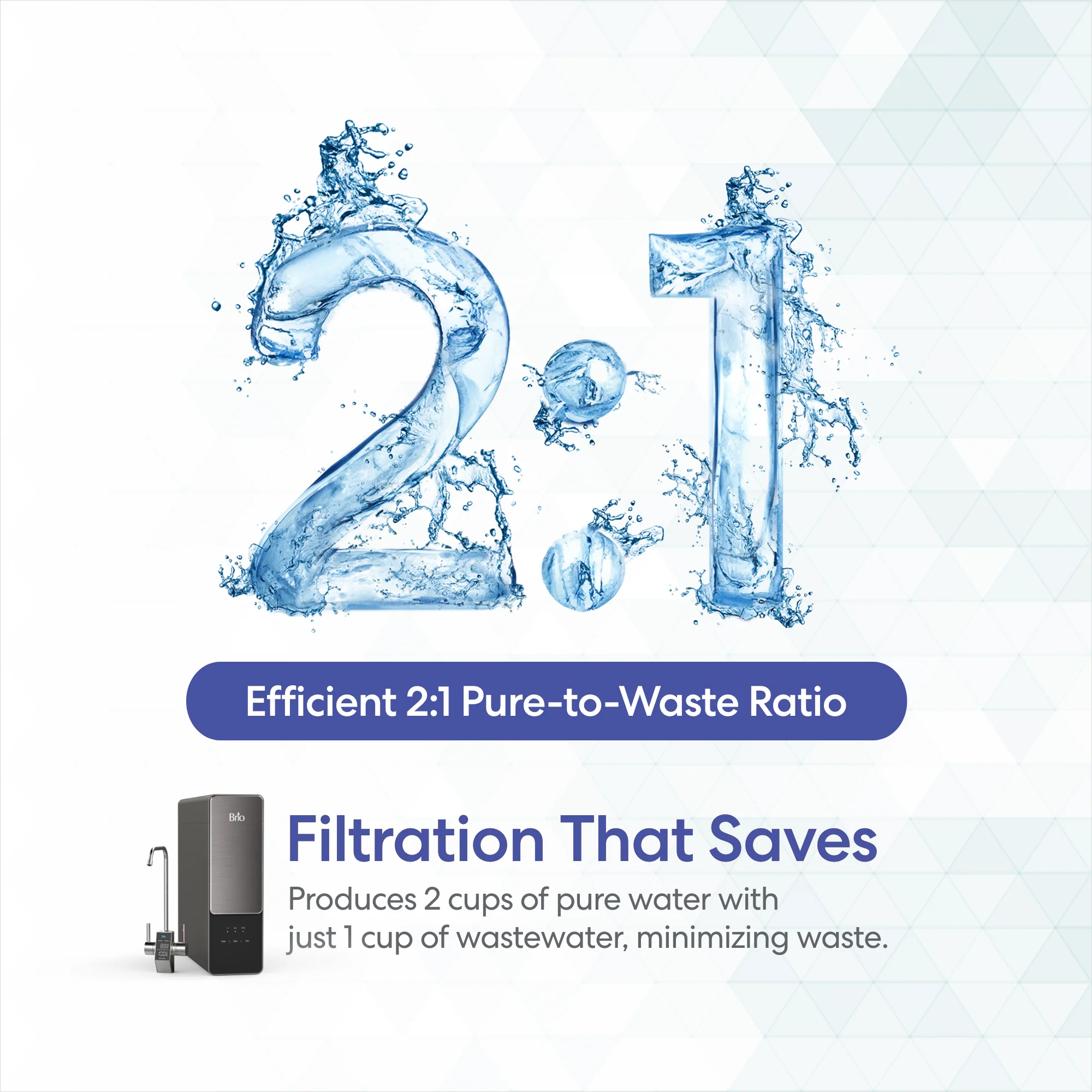 Brio AQUUS Tankless RO Undersink Filtration System 1200GPD - Image 7