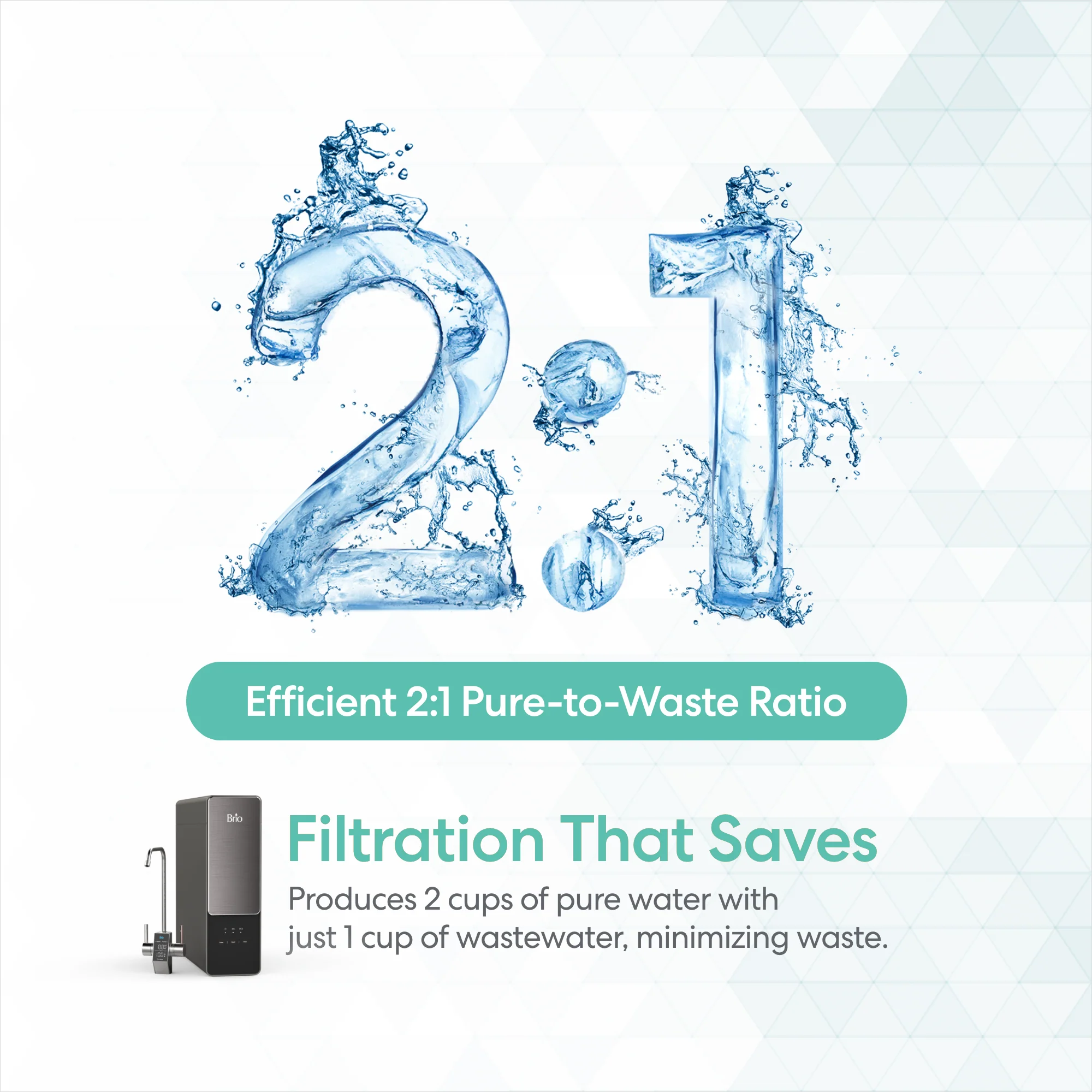 Brio AQUUS Tankless RO Undersink Filtration System 800GPD - Image 7