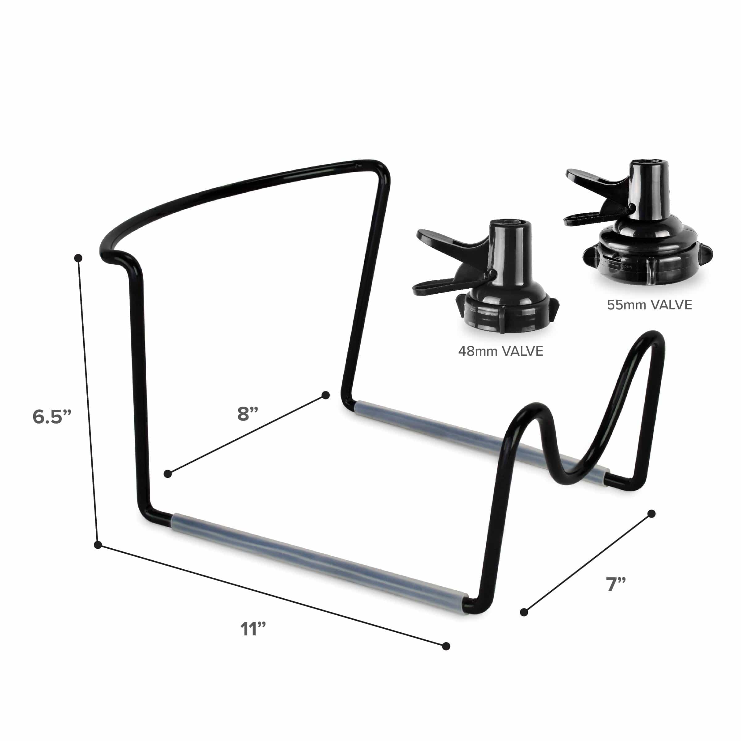 Brio Metal-Plated Water Bottle Stand - Black - Image 3