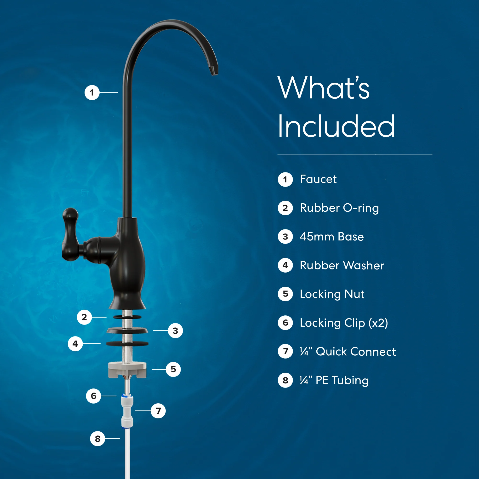 Brio Classic Series Water Faucet -Matte Black - Image 8