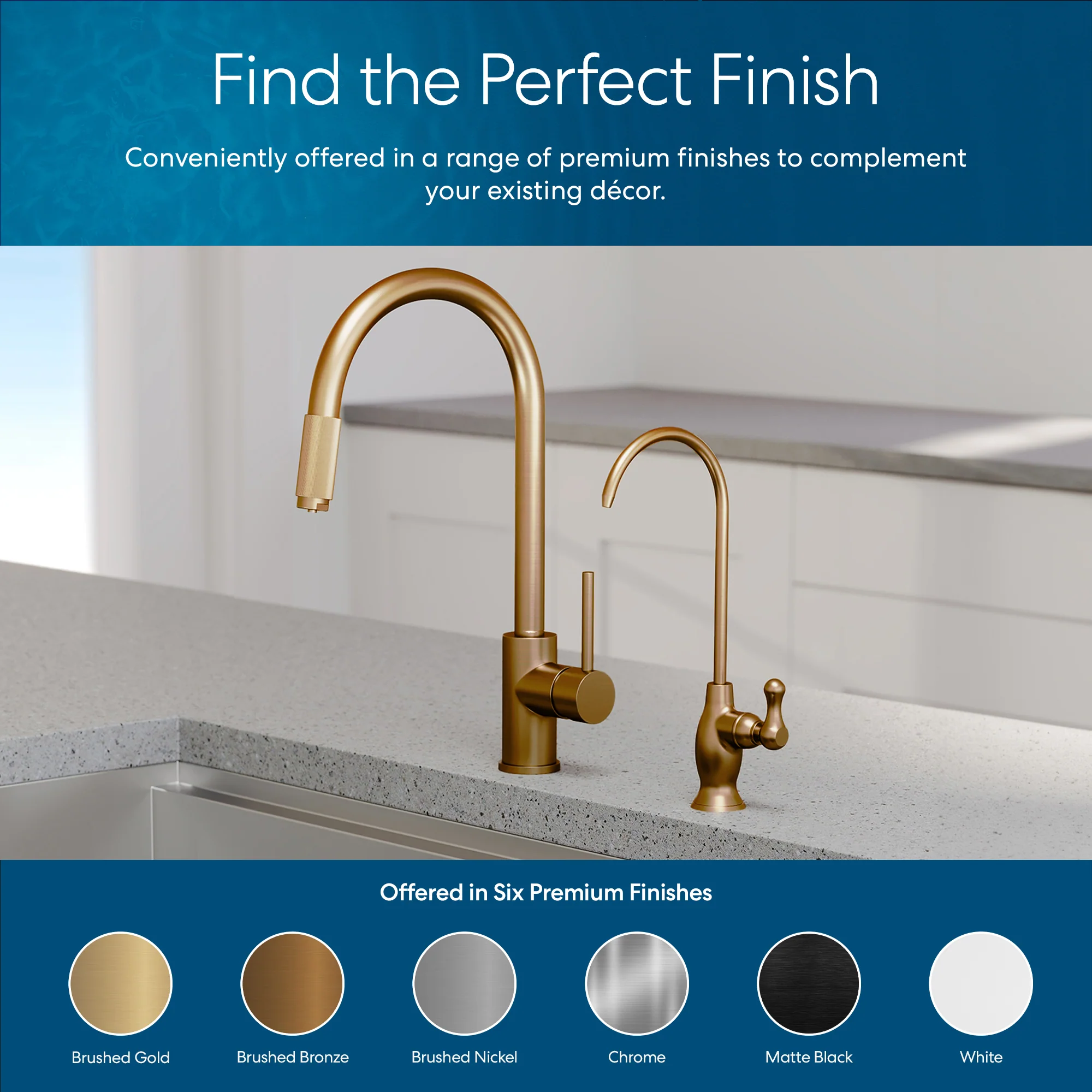 Brio Curvy Classic Series Water Faucet - Brushed Bronze - Image 7