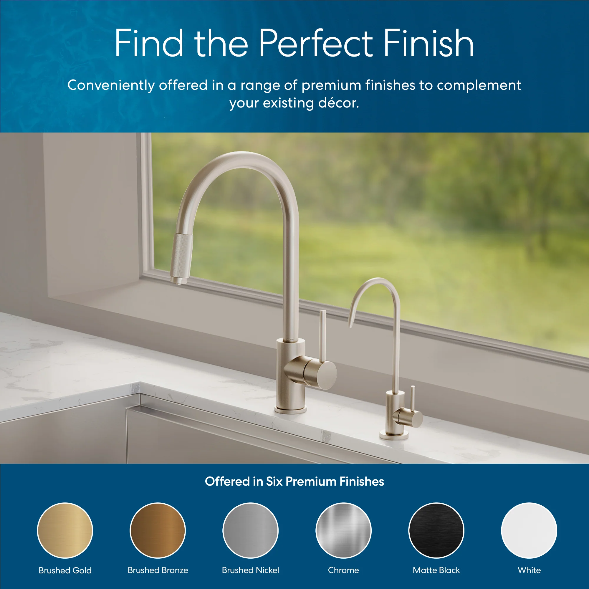 Brio Modern Series Water Faucet- Brushed Nickel - Image 7