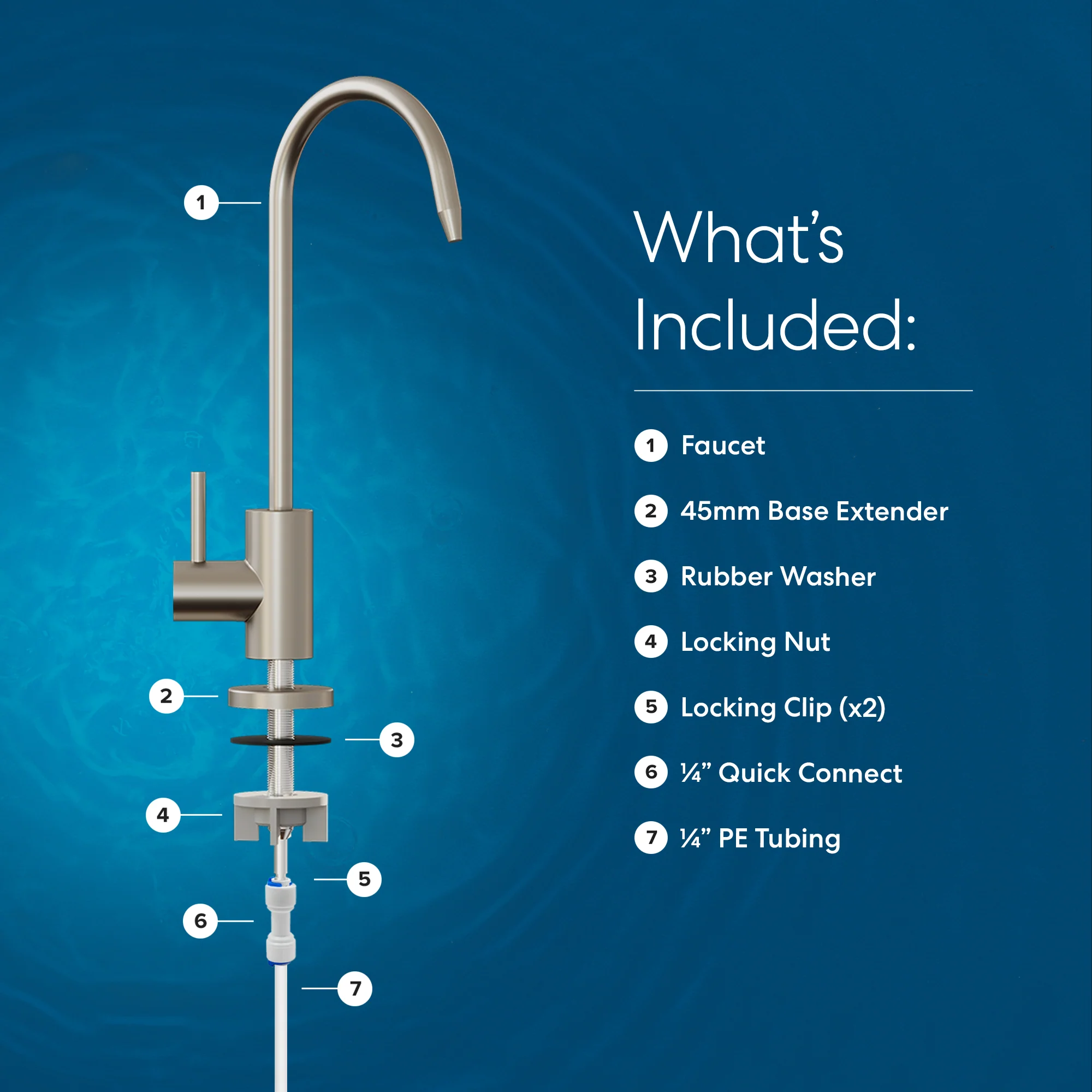 Brio Modern Series Water Faucet- Brushed Nickel - Image 8