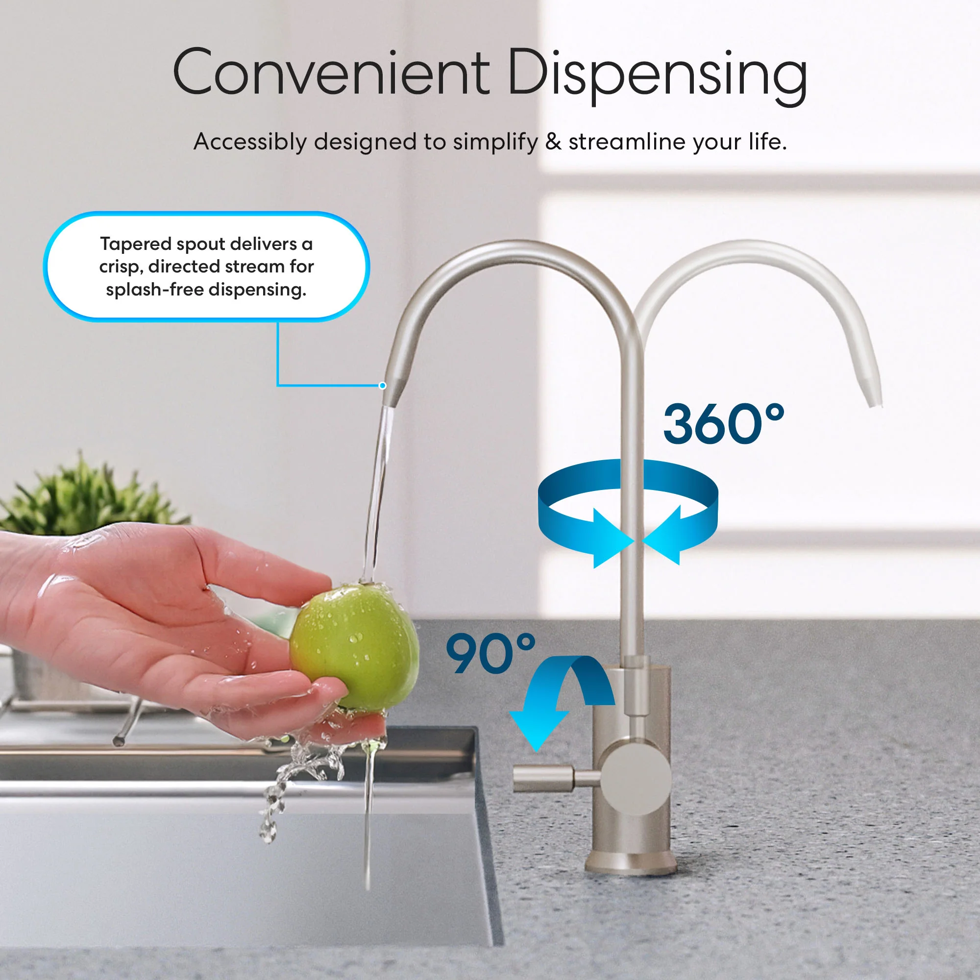 Brio Modern Series Water Faucet Built-In Base - Image 3