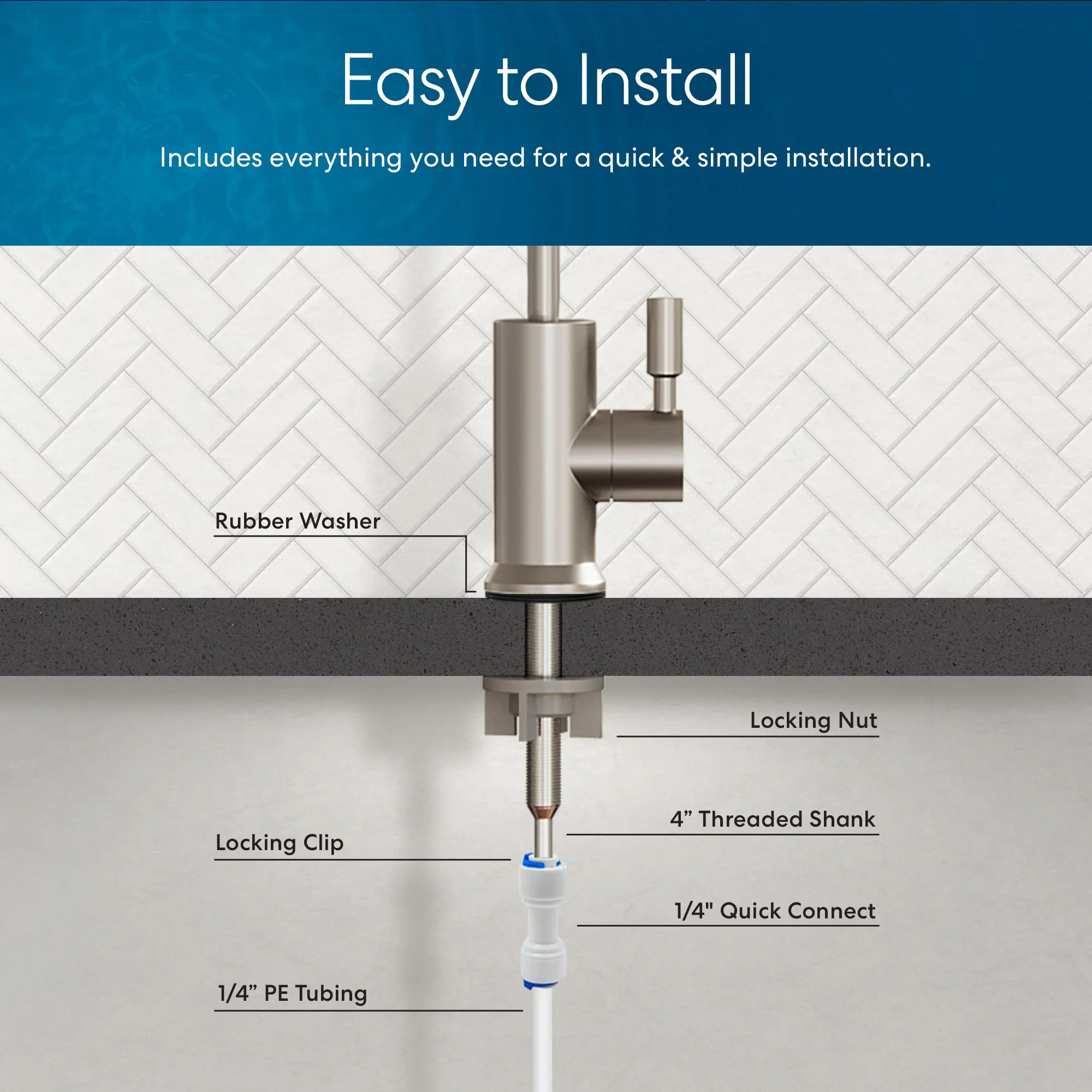 Brio Modern Series Water Faucet Built-In Base - Image 5