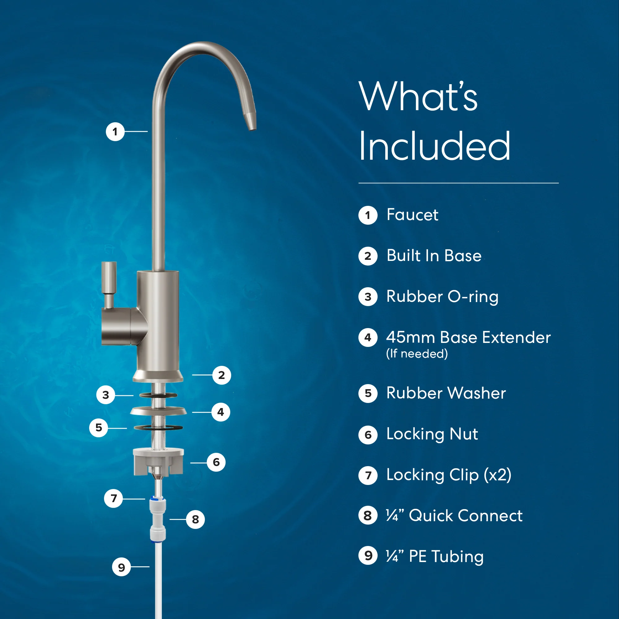 Brio Modern Series Water Faucet Built-In Base - Image 8