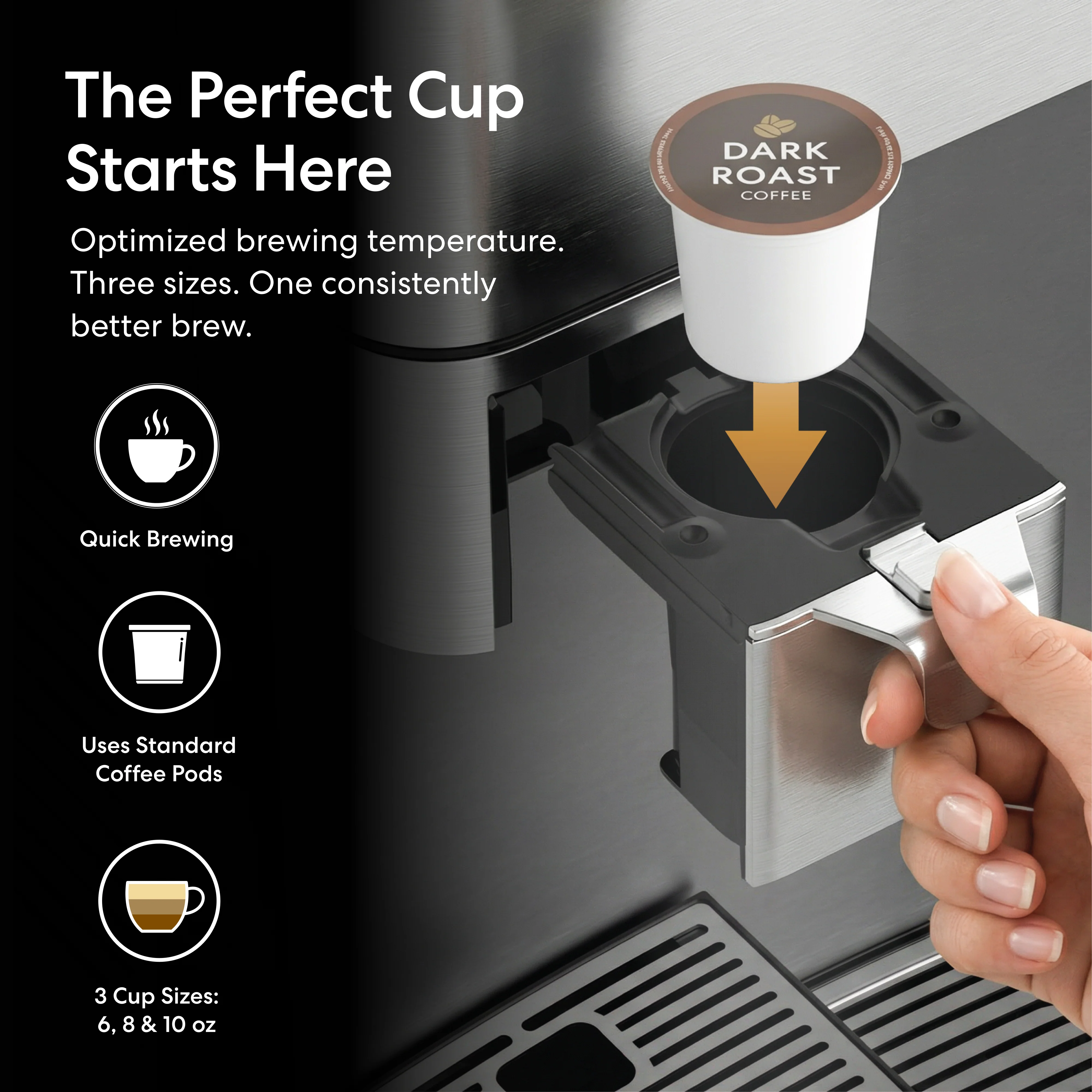 Brio Moderna 3-Stage Coffee Maker & Bottleless Water Cooler Dispenser - Image 3