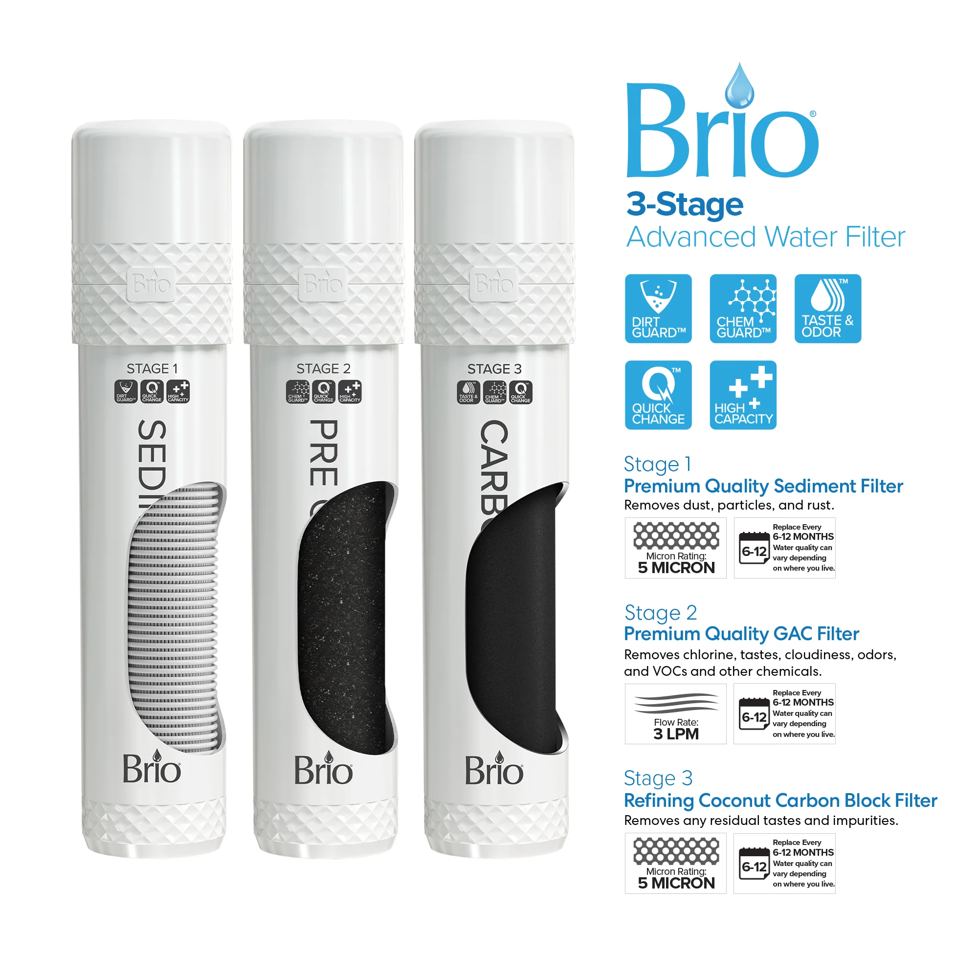 Brio Moderna 730 Series 3-Stage Bottleless Water Cooler - Image 3