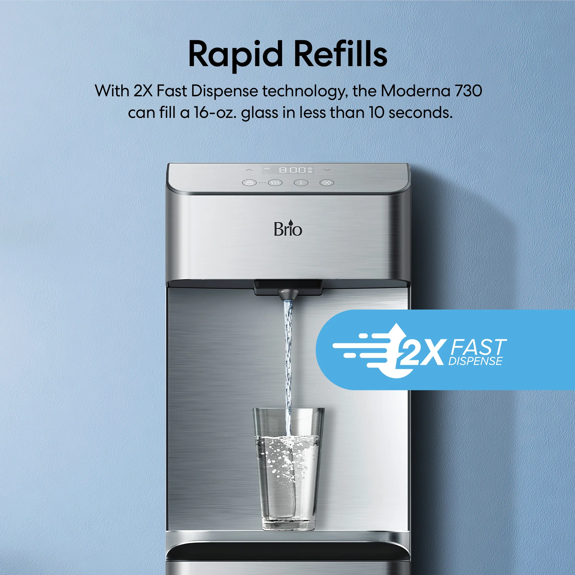 Brio Moderna 730 Series 3-Stage Bottleless Water Cooler - Image 4