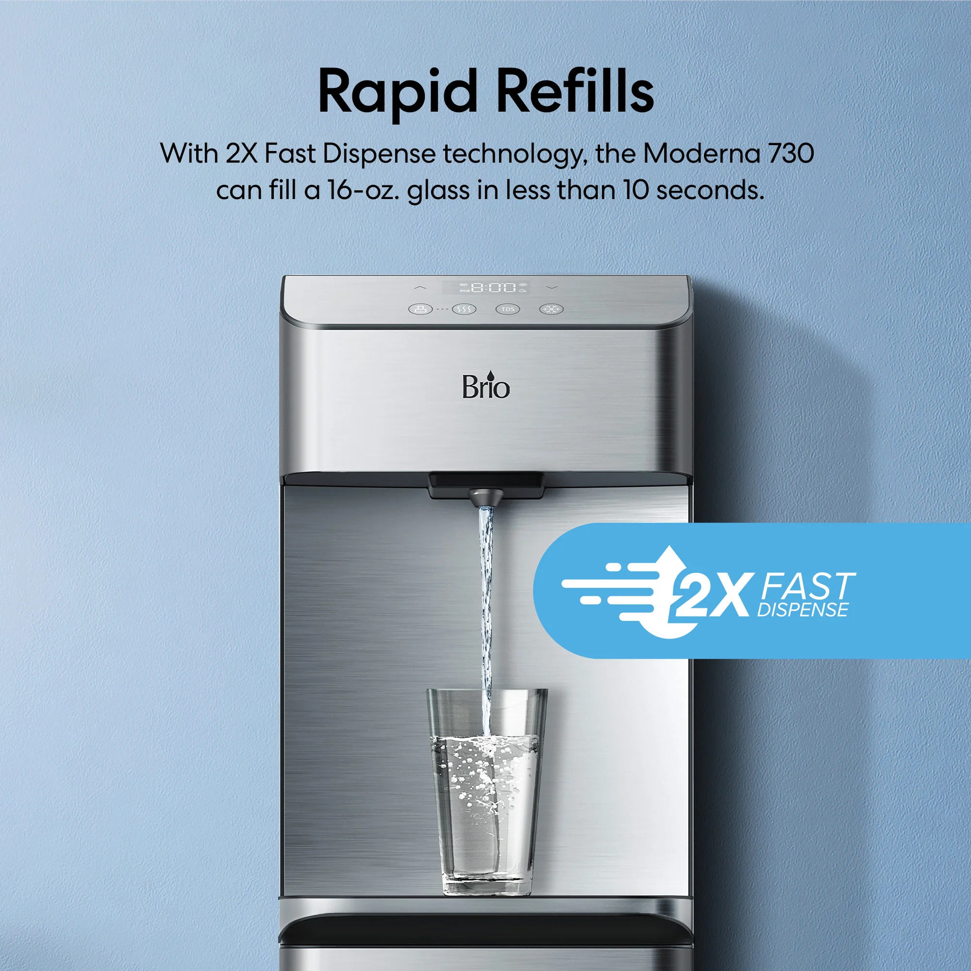 Brio Moderna 730 Series 4-Stage Reverse Osmosis Bottleless Water Cooler - Image 4