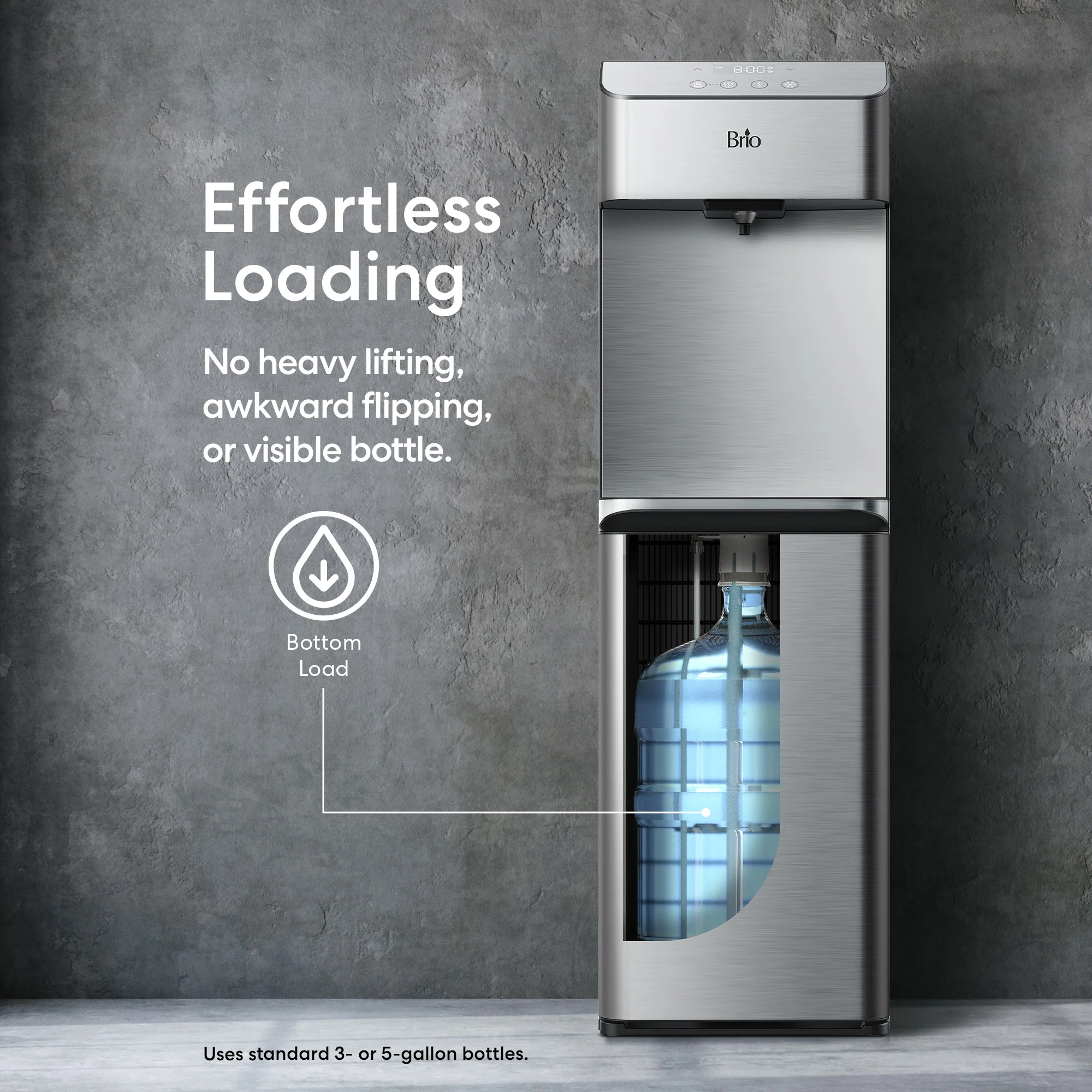 Brio Moderna 730 Series Self-Cleaning Bottom Load Water Cooler - Image 7