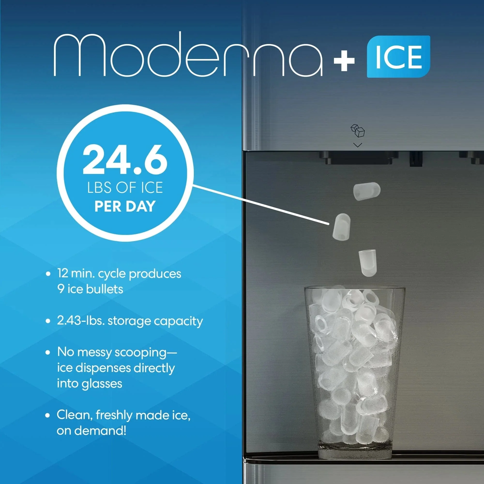 Brio Moderna Bottom Load Ice + Hot/Cold Water Dispenser - Image 3