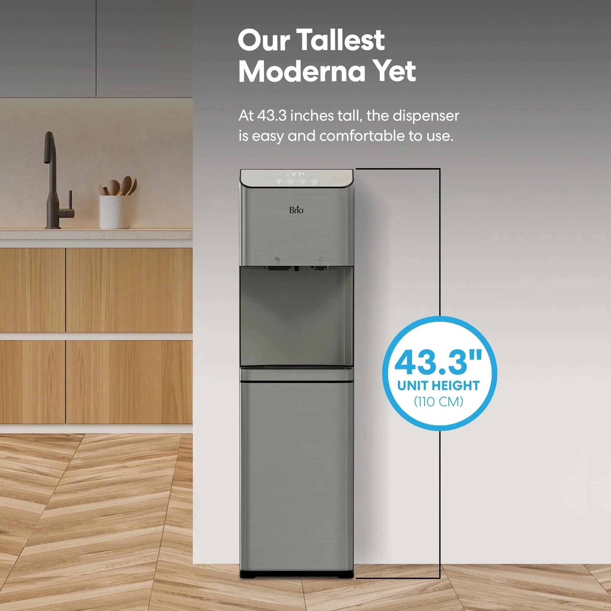 Brio Moderna Bottom Load Ice + Hot/Cold Water Dispenser - Image 7