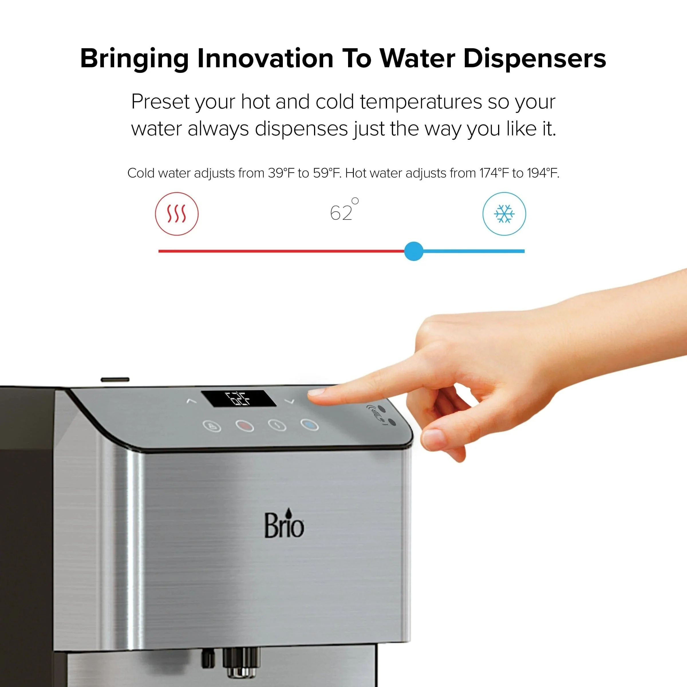 Brio Moderna Touchless 4-Stage Reverse Osmosis Bottleless Water Cooler - Image 5
