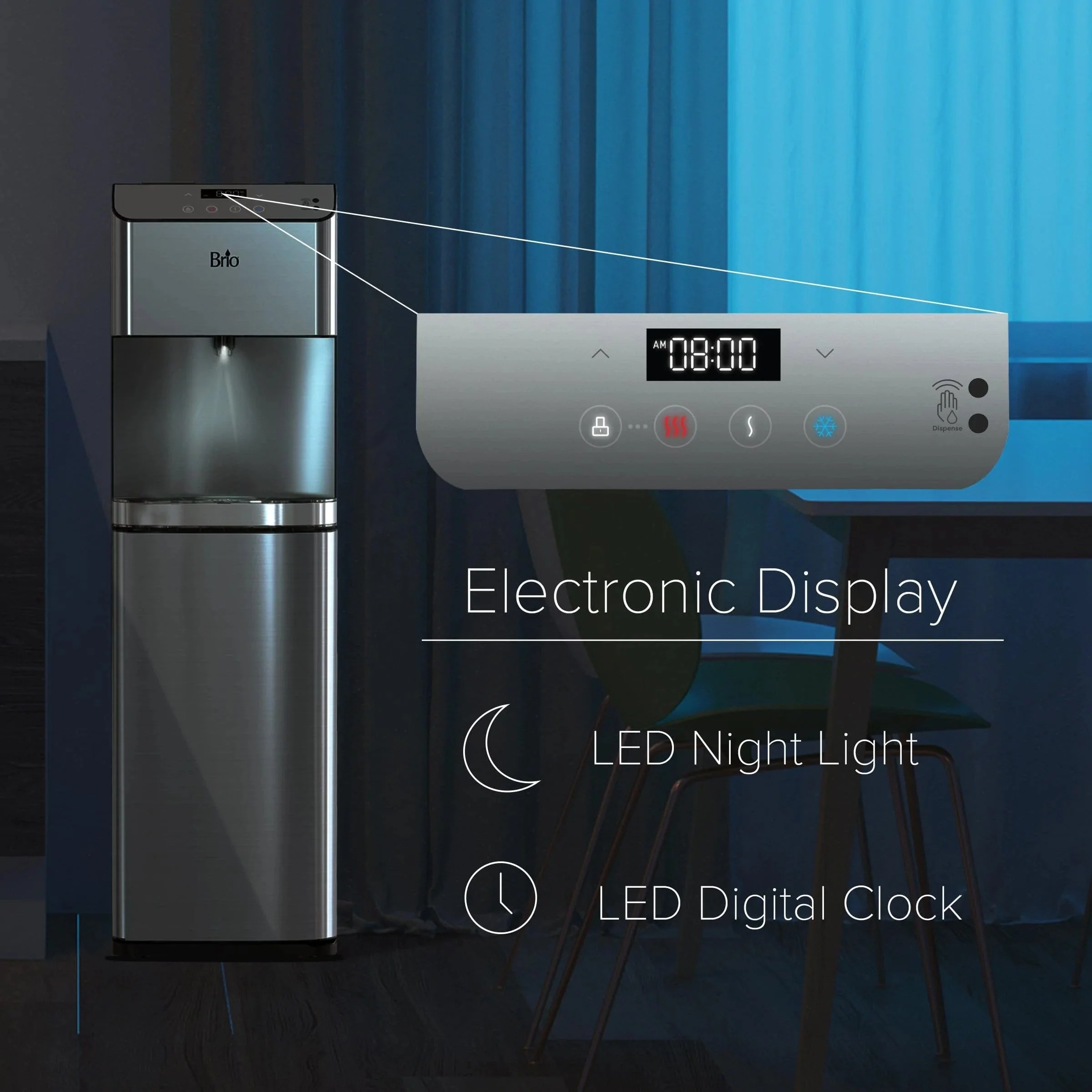 Brio Moderna Touchless 4-Stage Reverse Osmosis Bottleless Water Cooler - Image 7