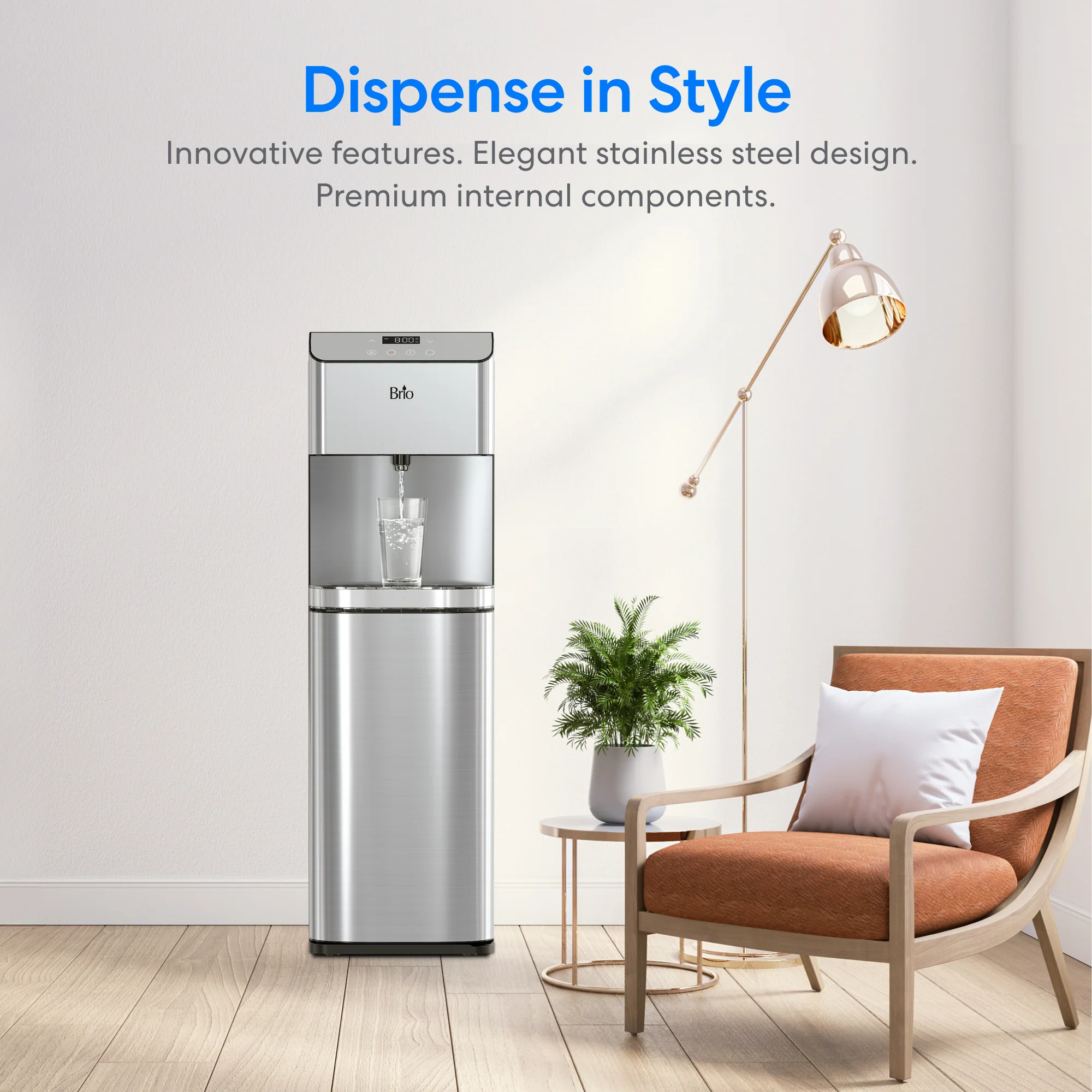 Brio Moderna Self-Cleaning Bottom Load Water Cooler - Image 3