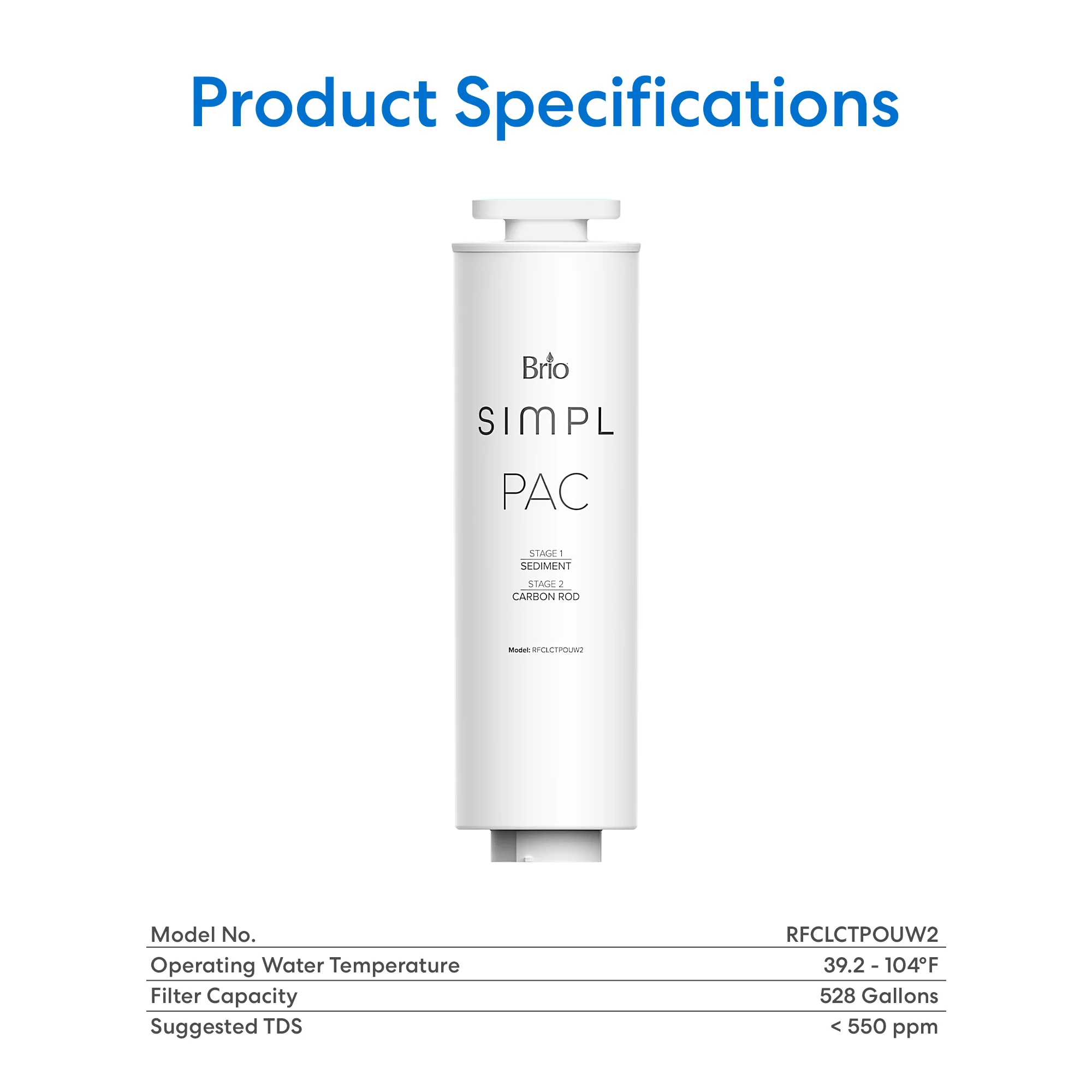Brio SIMPL PAC 2-in-1 Composite Filter - Image 8
