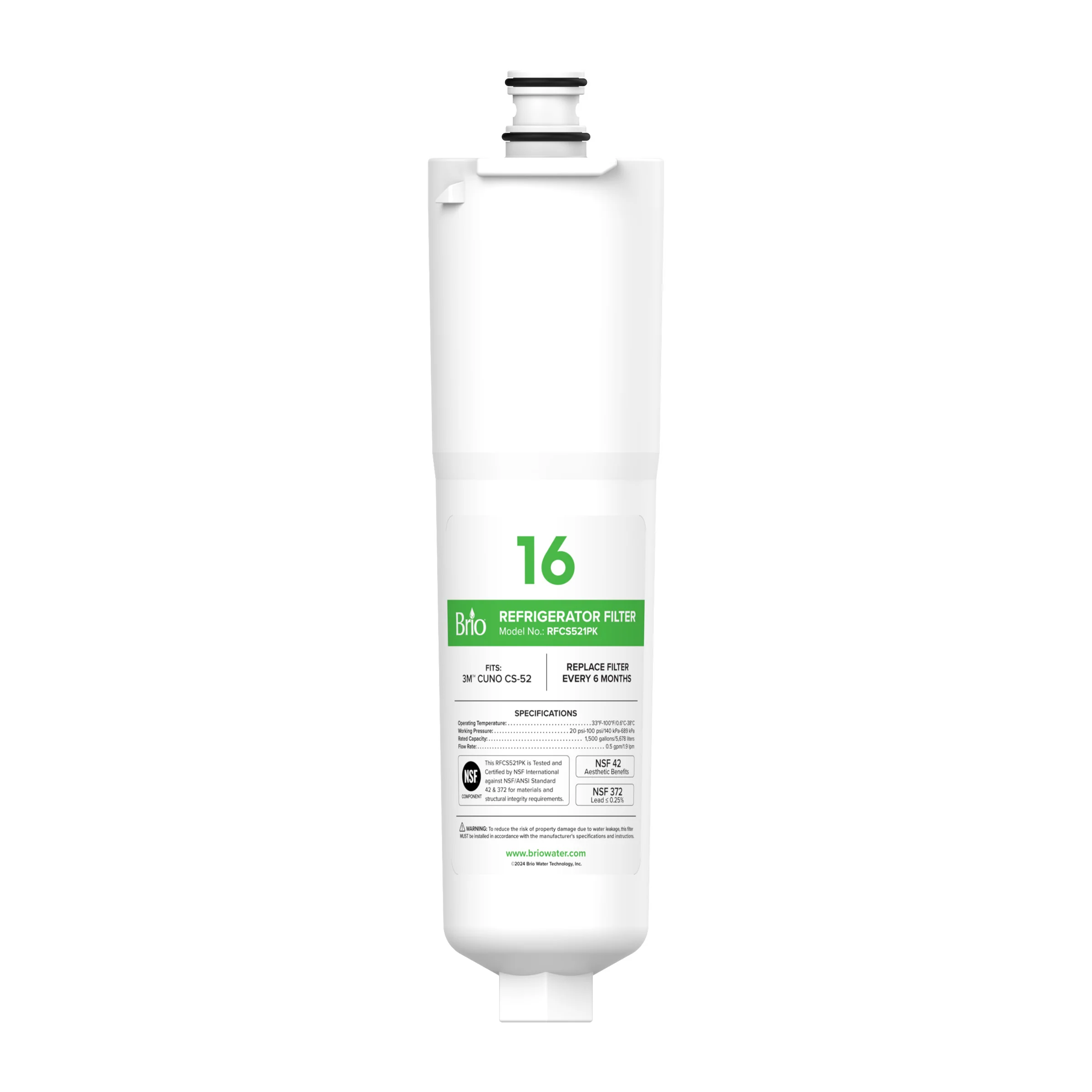 Brio CS521 Refrigerator Filter – 3M™ Cuno CS-52