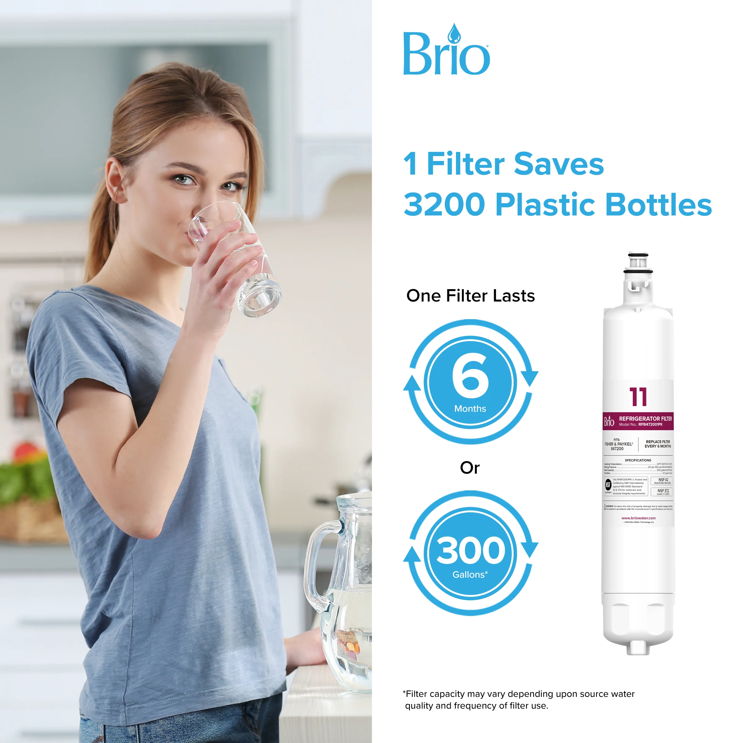 Brio 847200 Refrigerator Filter - Fisher & Paykel® 847200 - Image 7
