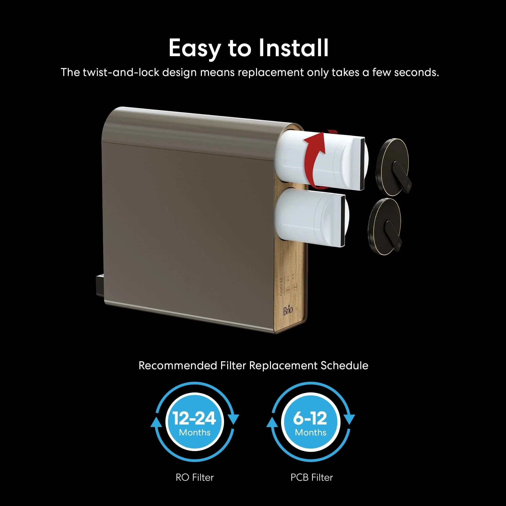 Brio RO Membrane Filter 700GPD - ROSL700, ROSL700BLK, ROSL700WHT - Image 5