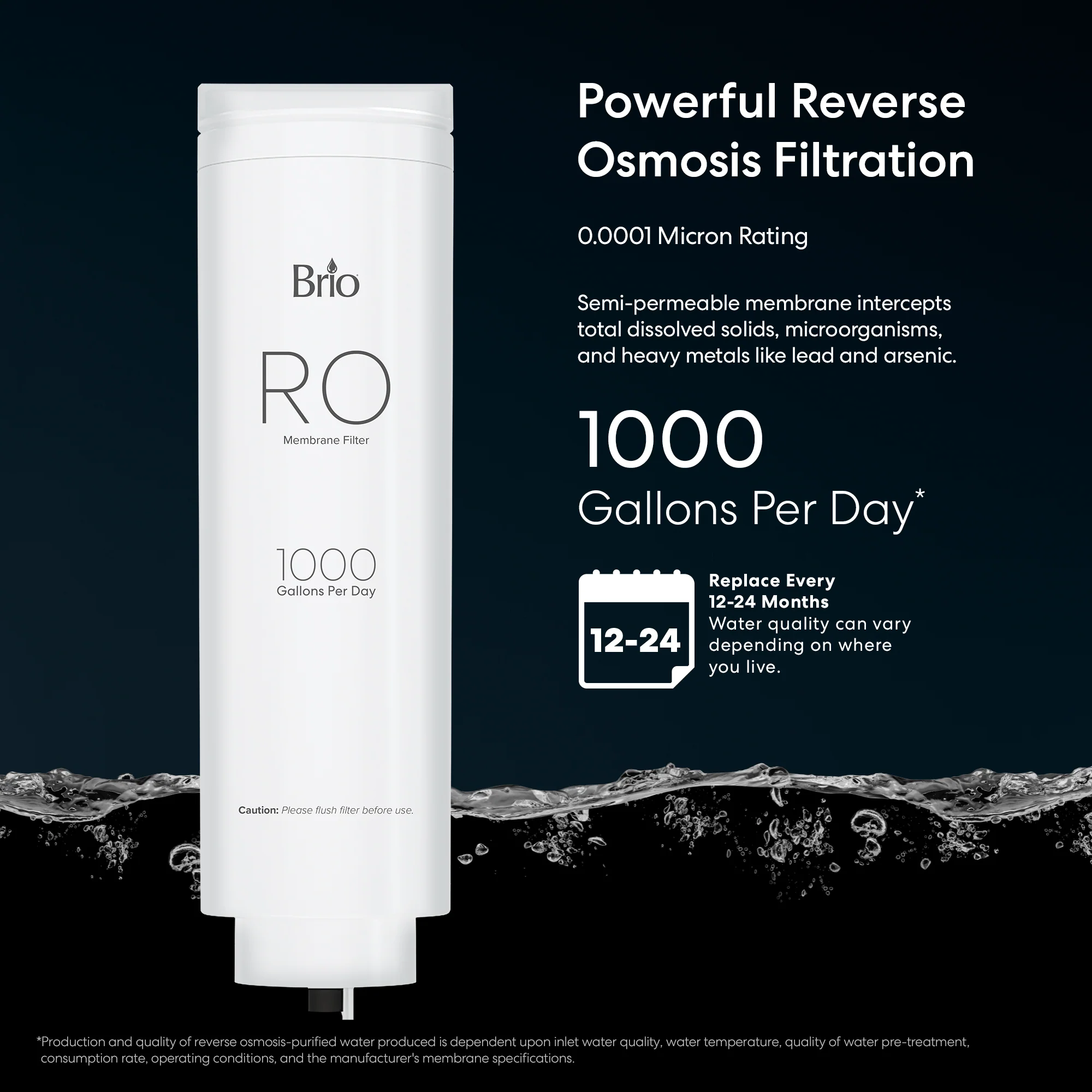 Brio RO Membrane Filter 1000GPD - TROE1000COL - Image 3