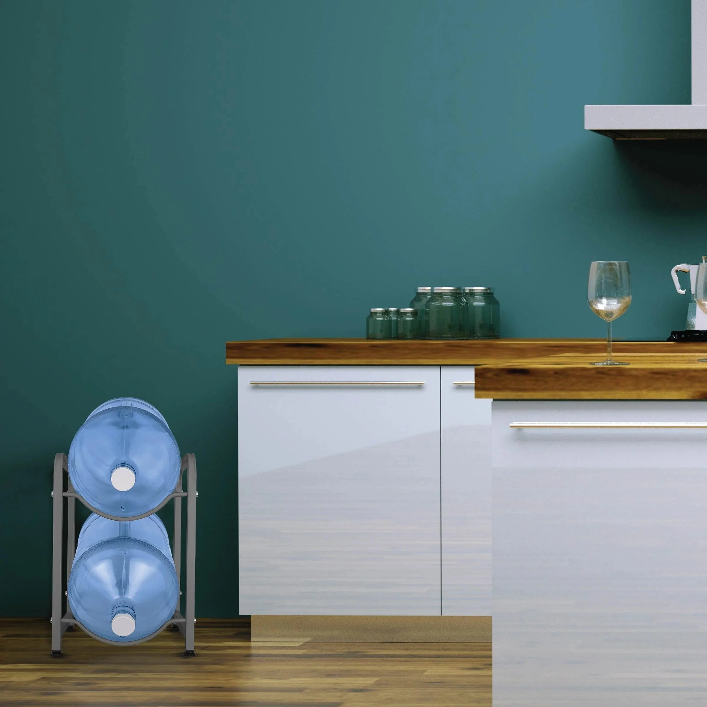 Brio Single Column 2-Bottle Storage Rack - Gray - Image 5