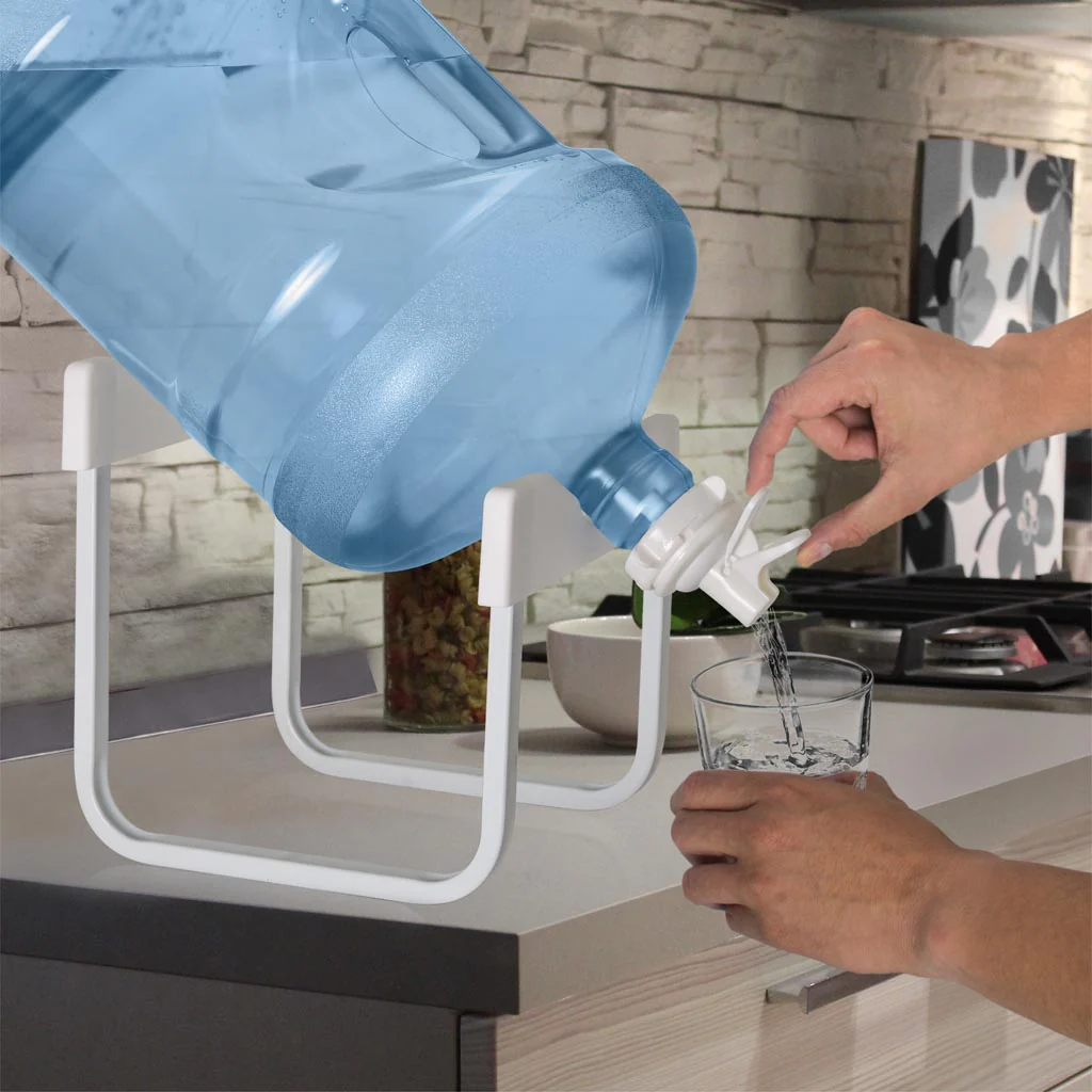 Brio Stainless Steel Single Water Bottle Stand - White - Image 3